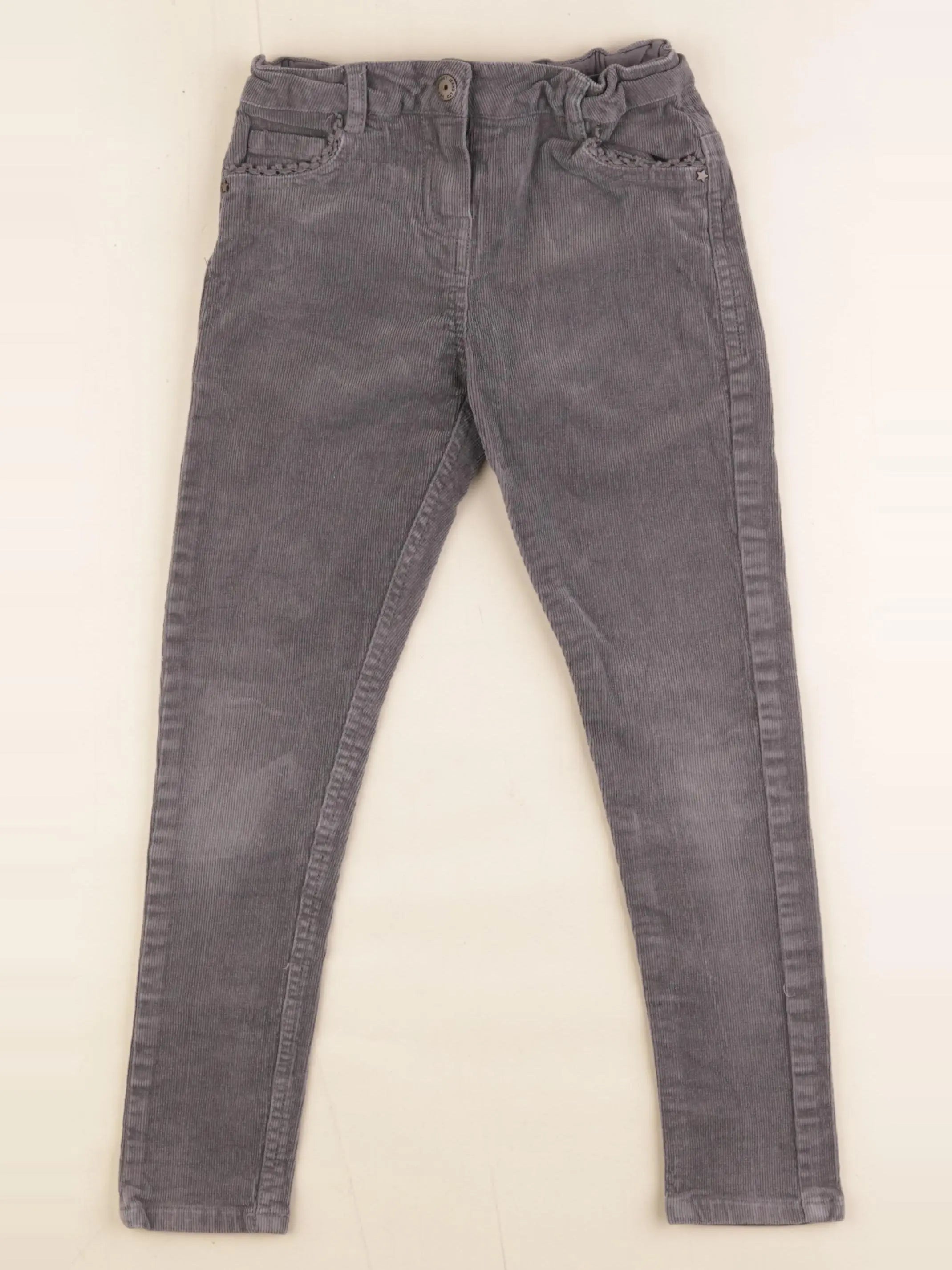 Vertbaudet - pantalon gris - 8 ans