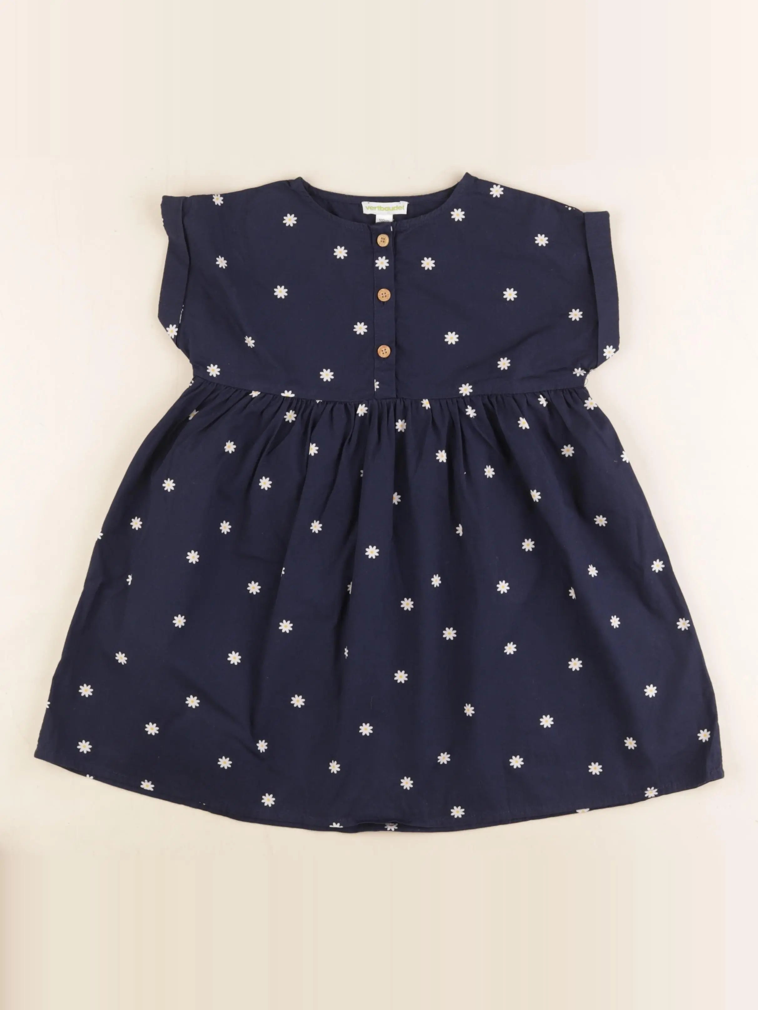 Vertbaudet - robe bleu - 4 ans