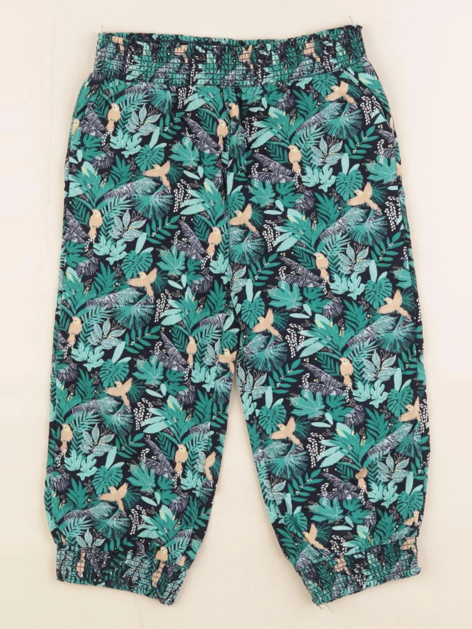 Vertbaudet - pantalon vert - 4 ans