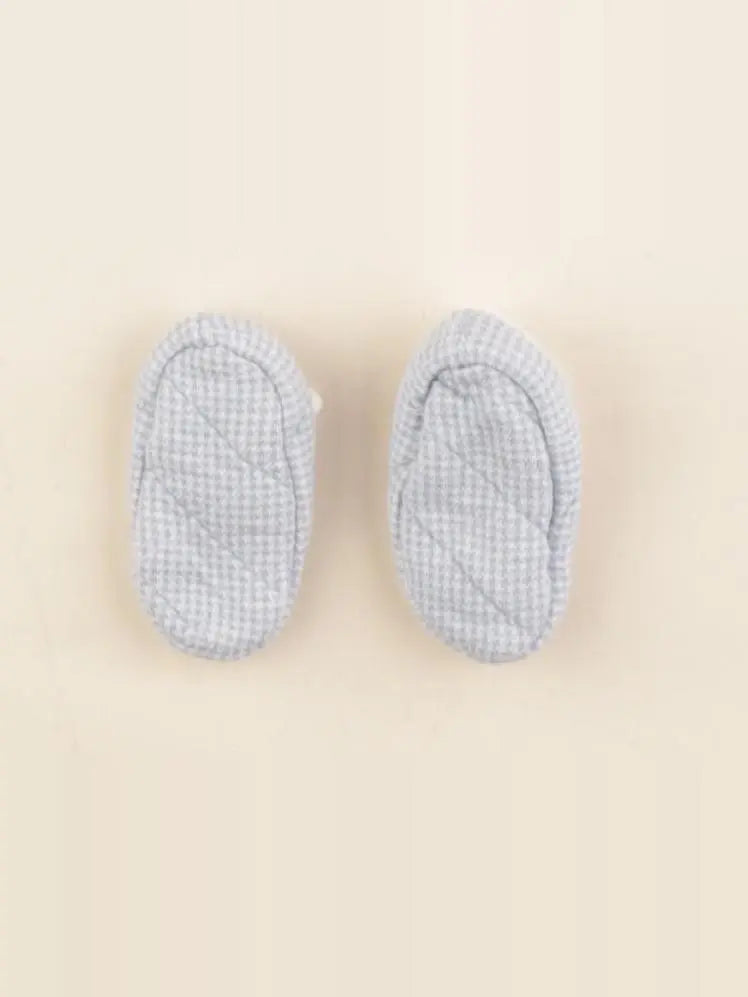 Petit Bateau - chaussons bleu, blanc - pointure 15/16