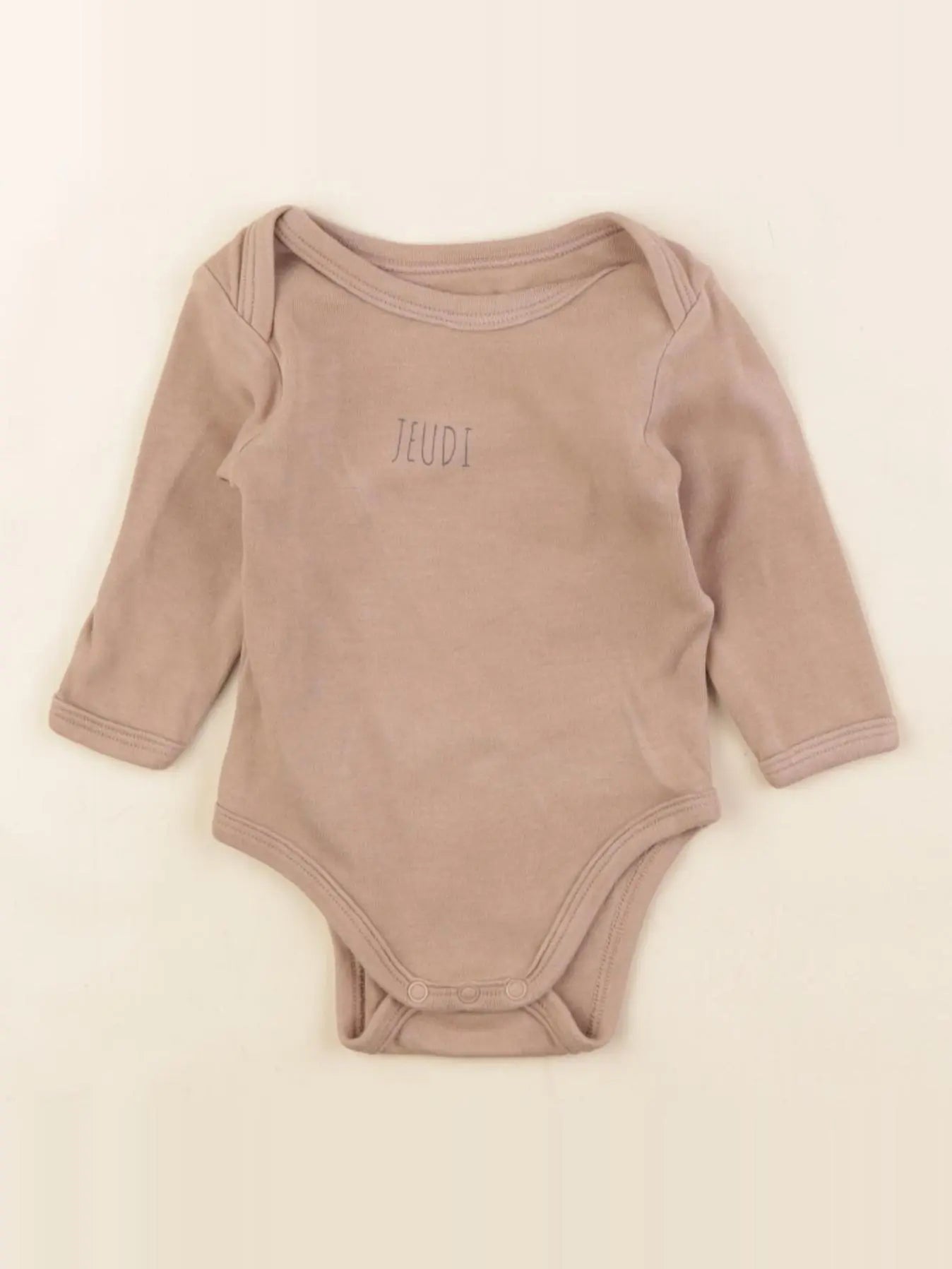 Vertbaudet - body marron - 3 mois