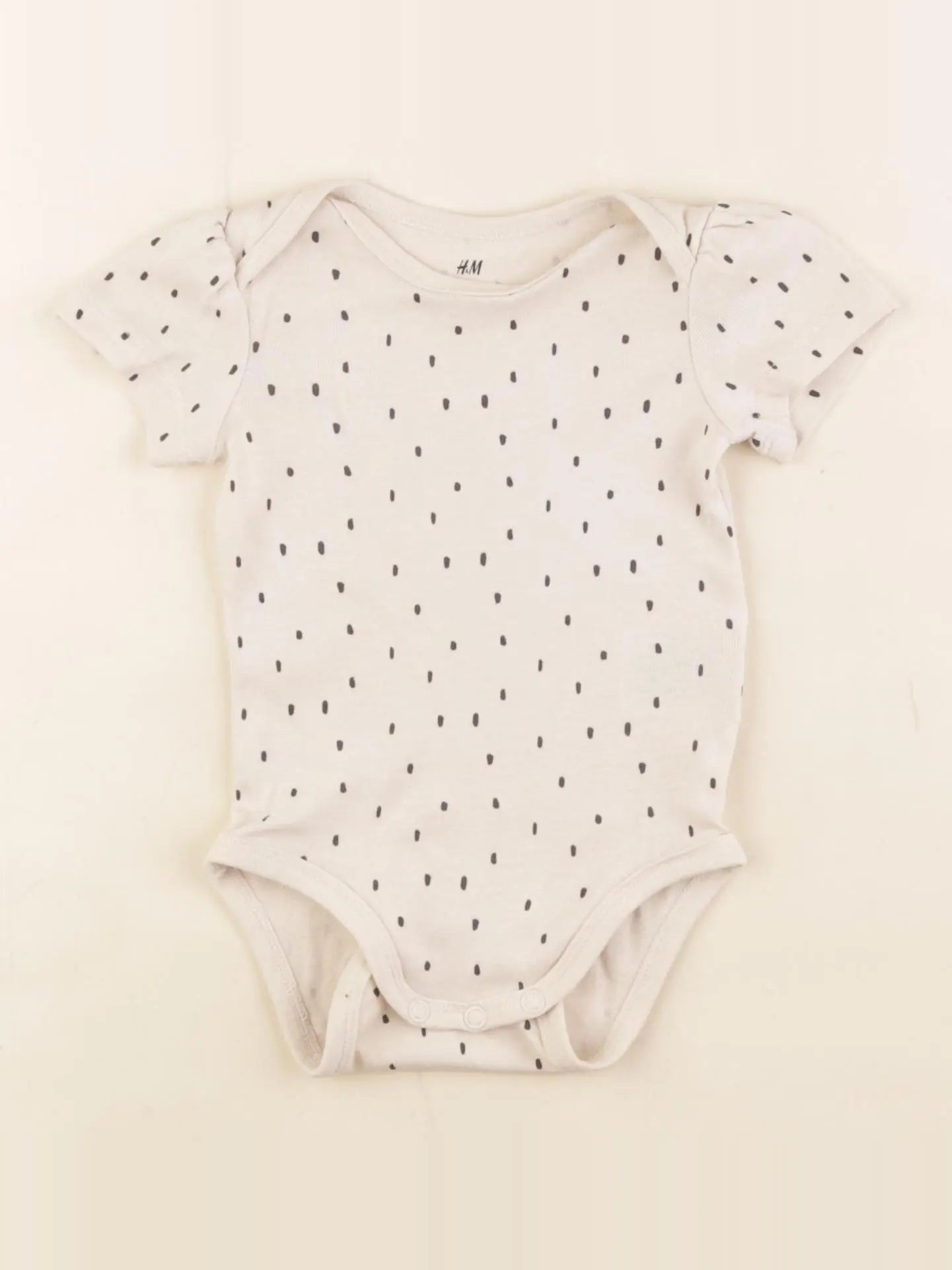 H&M - body beige - 2/4 mois