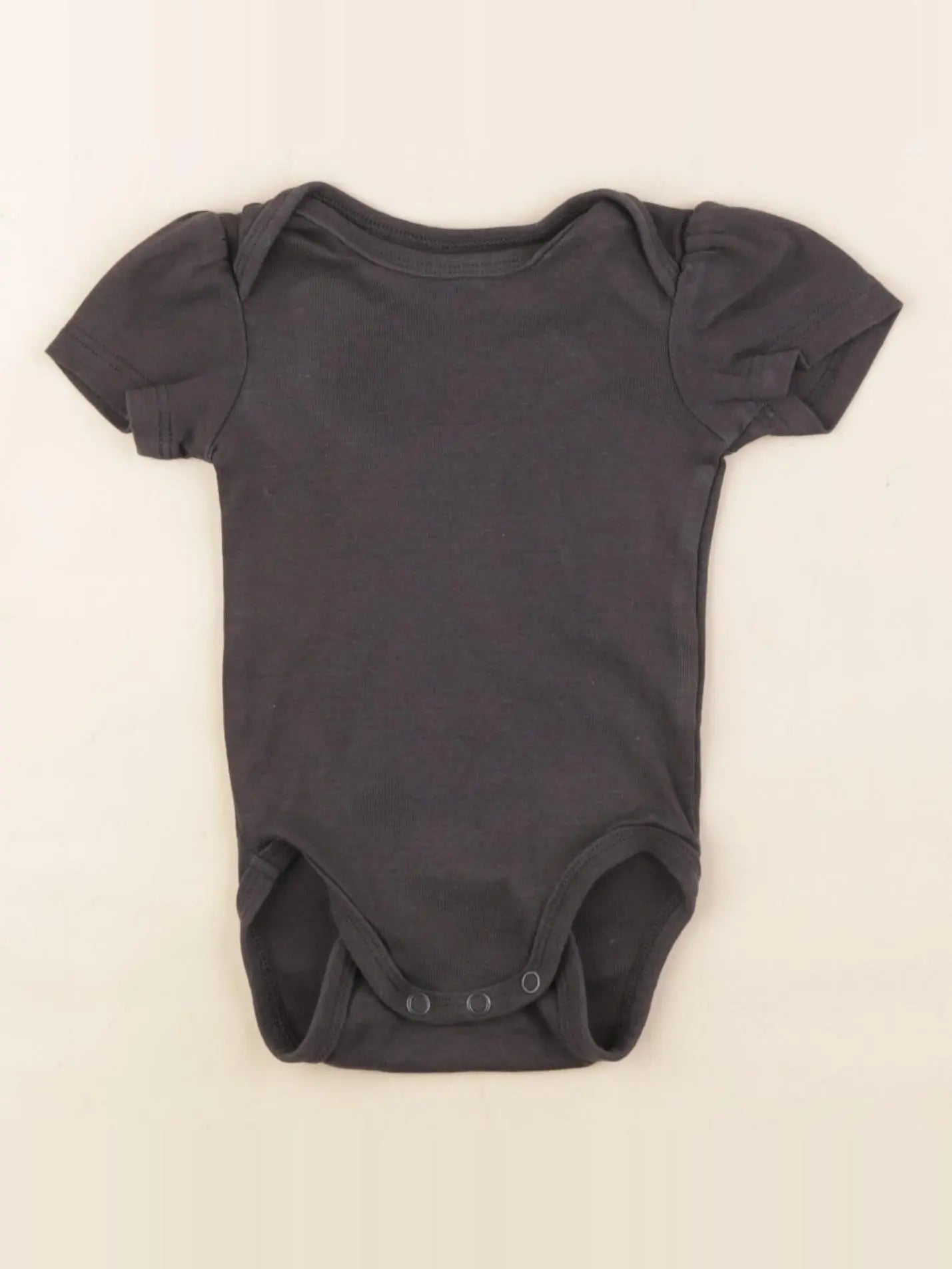 H&M - body gris - 2/4 mois