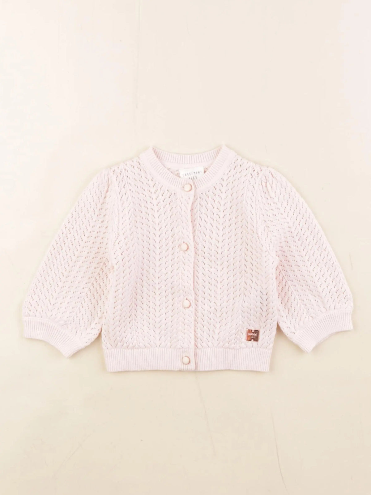 Carrément Beau - gilet rose - 6 mois