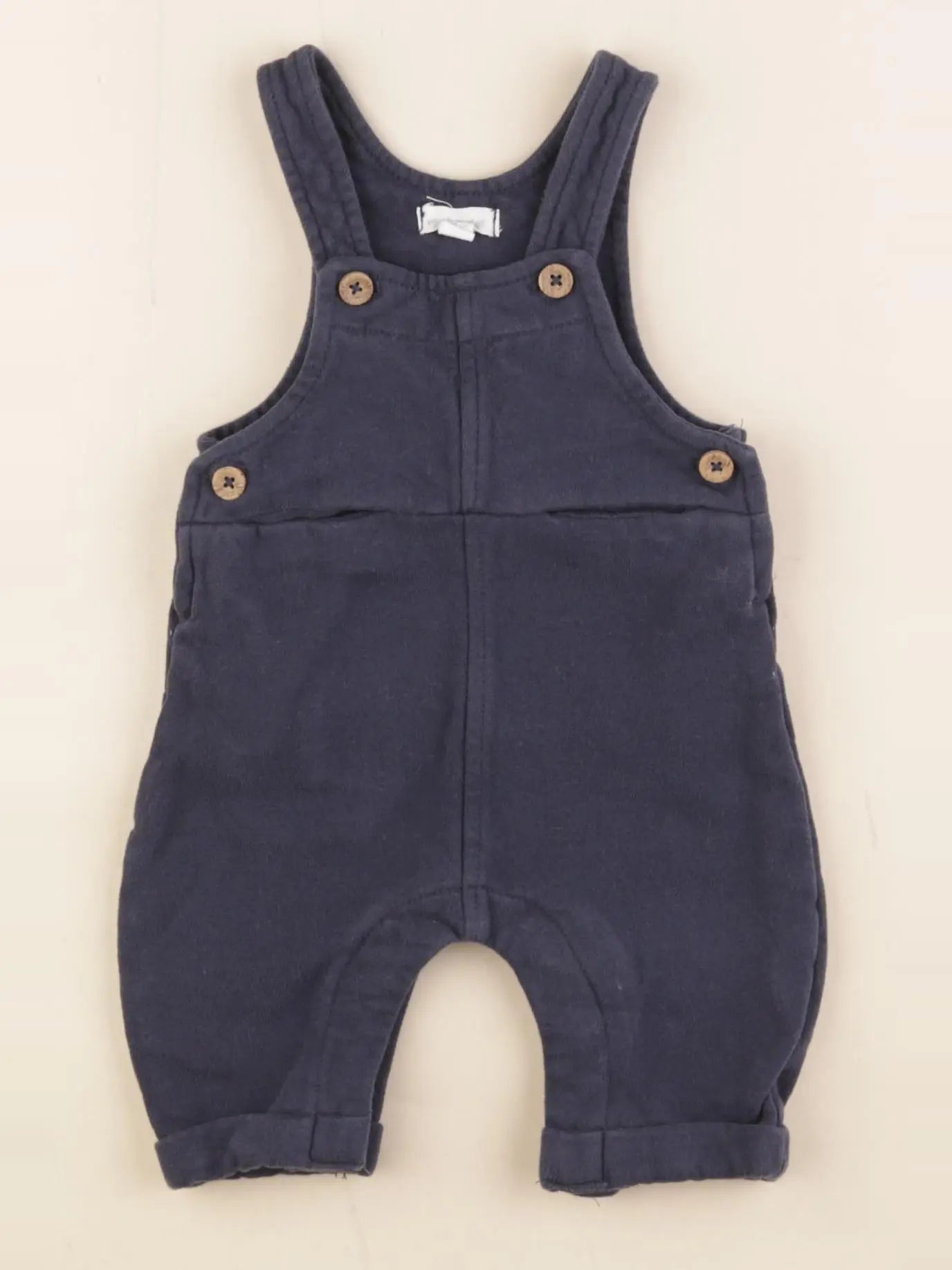Vertbaudet - salopette doublé bleu - 3 mois