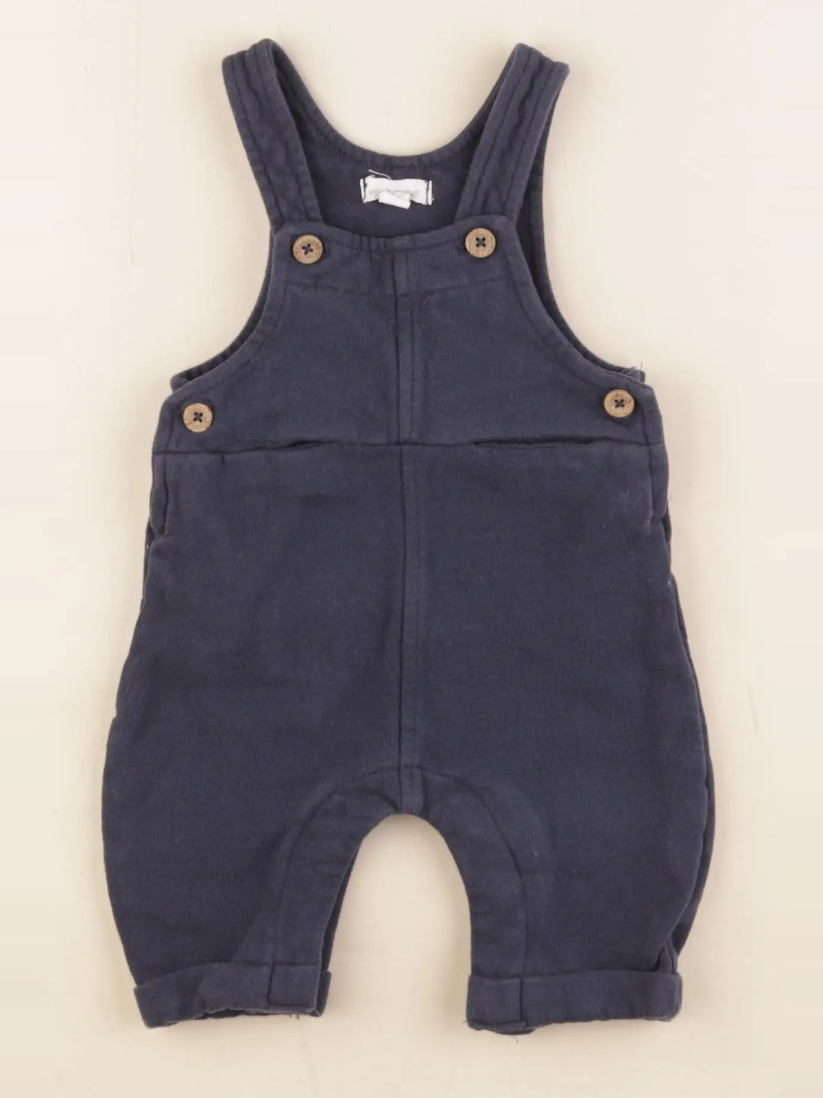 Vertbaudet - salopette doublé bleu - 3 mois