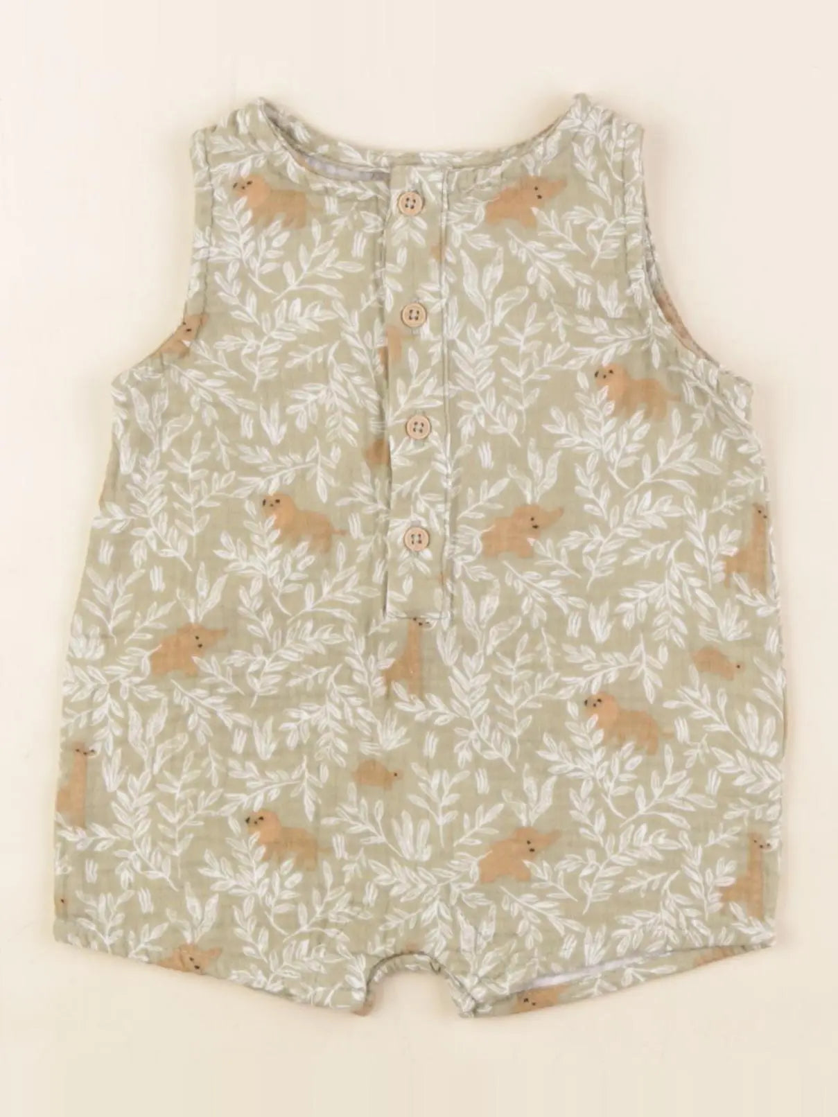 Vertbaudet - combinaison vert - 3 mois