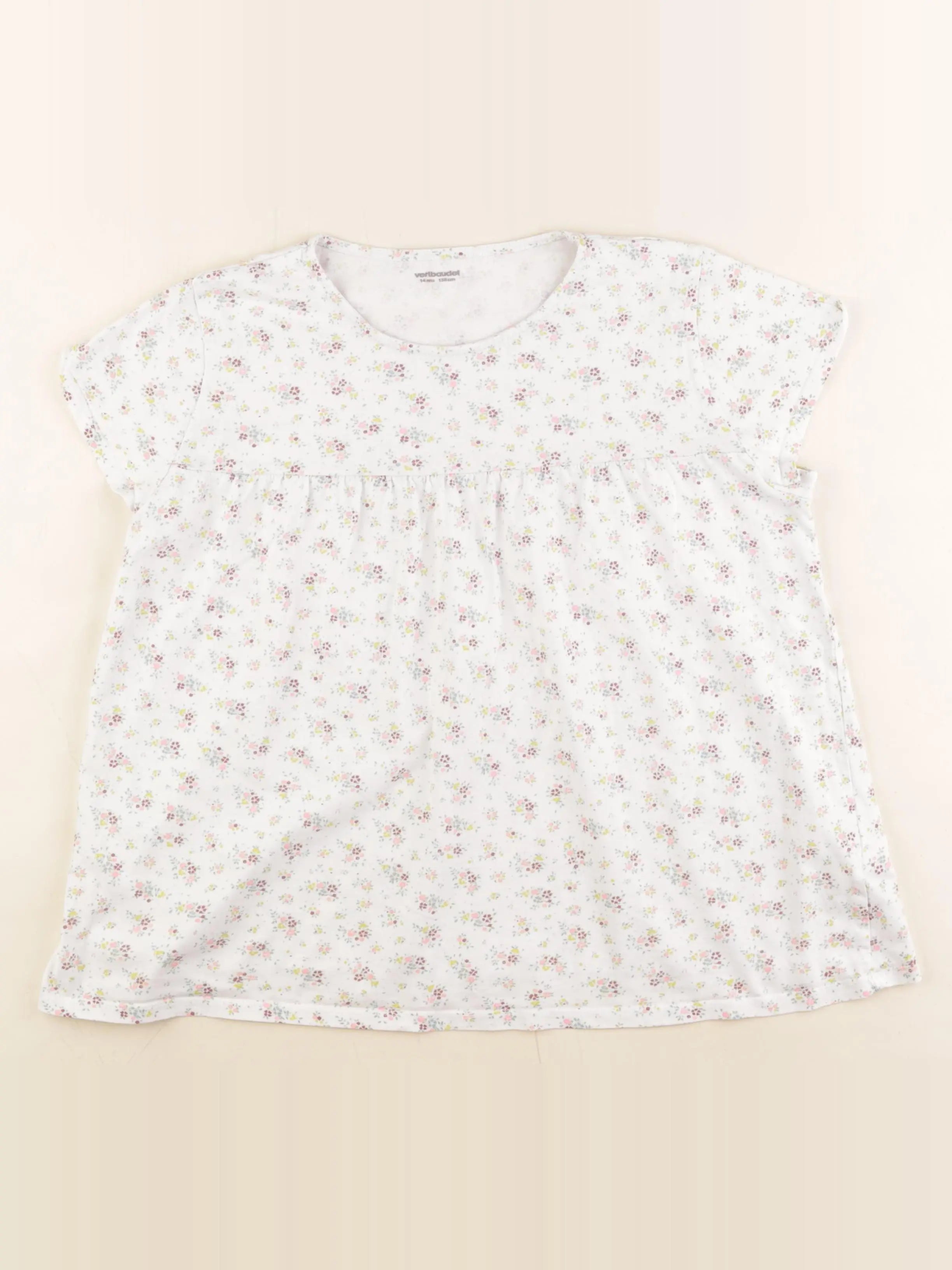 Vertbaudet - tee-shirt blanc - 14 ans