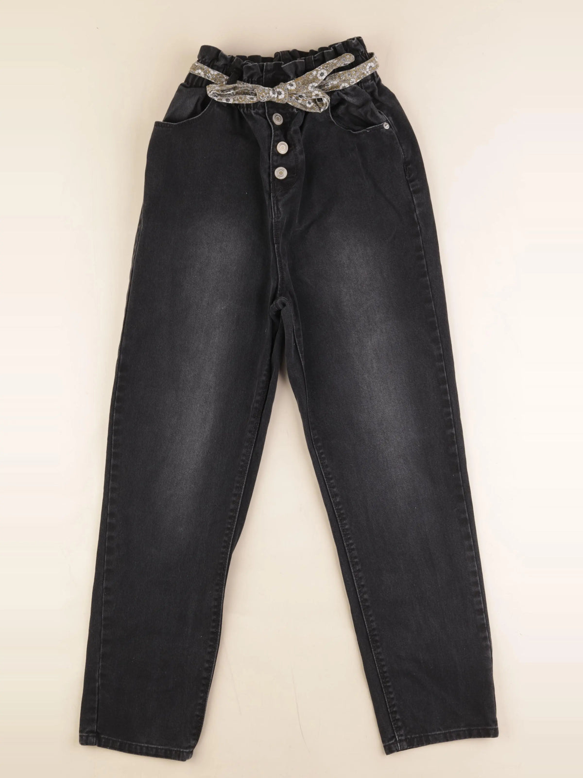 Vertbaudet - jean noir - 14 ans