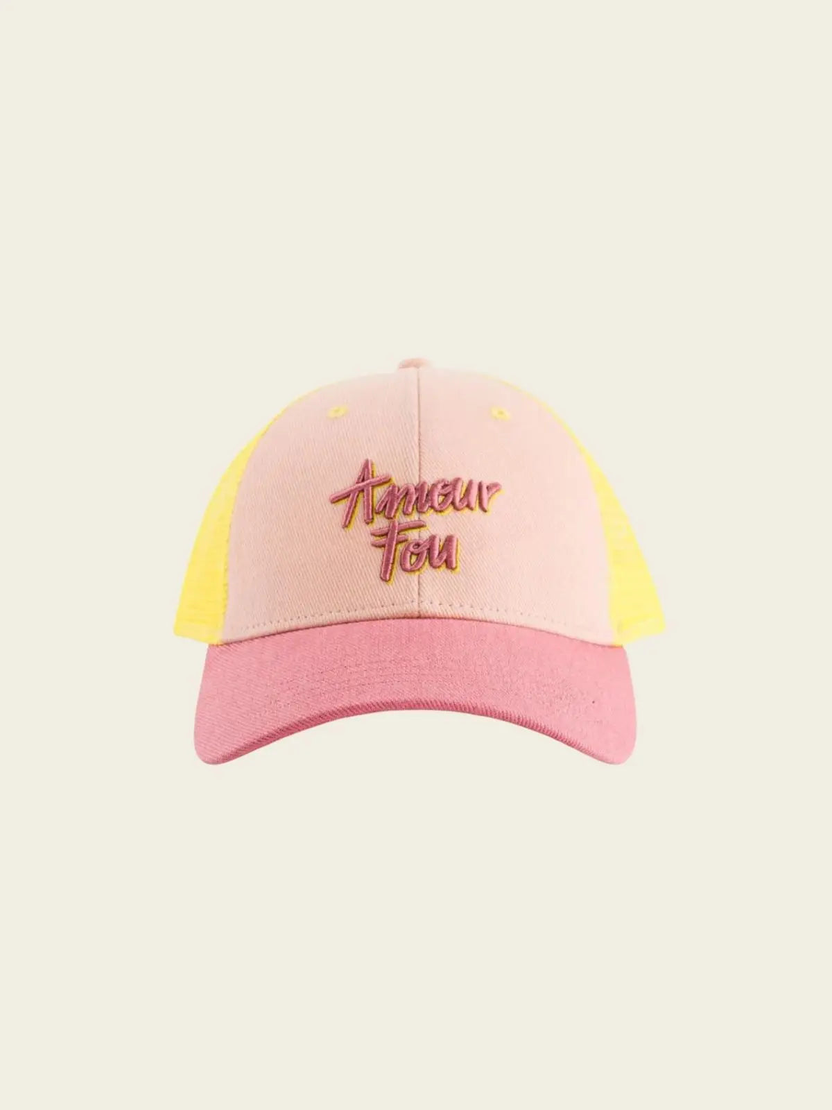 Casquette Amour fou jaune