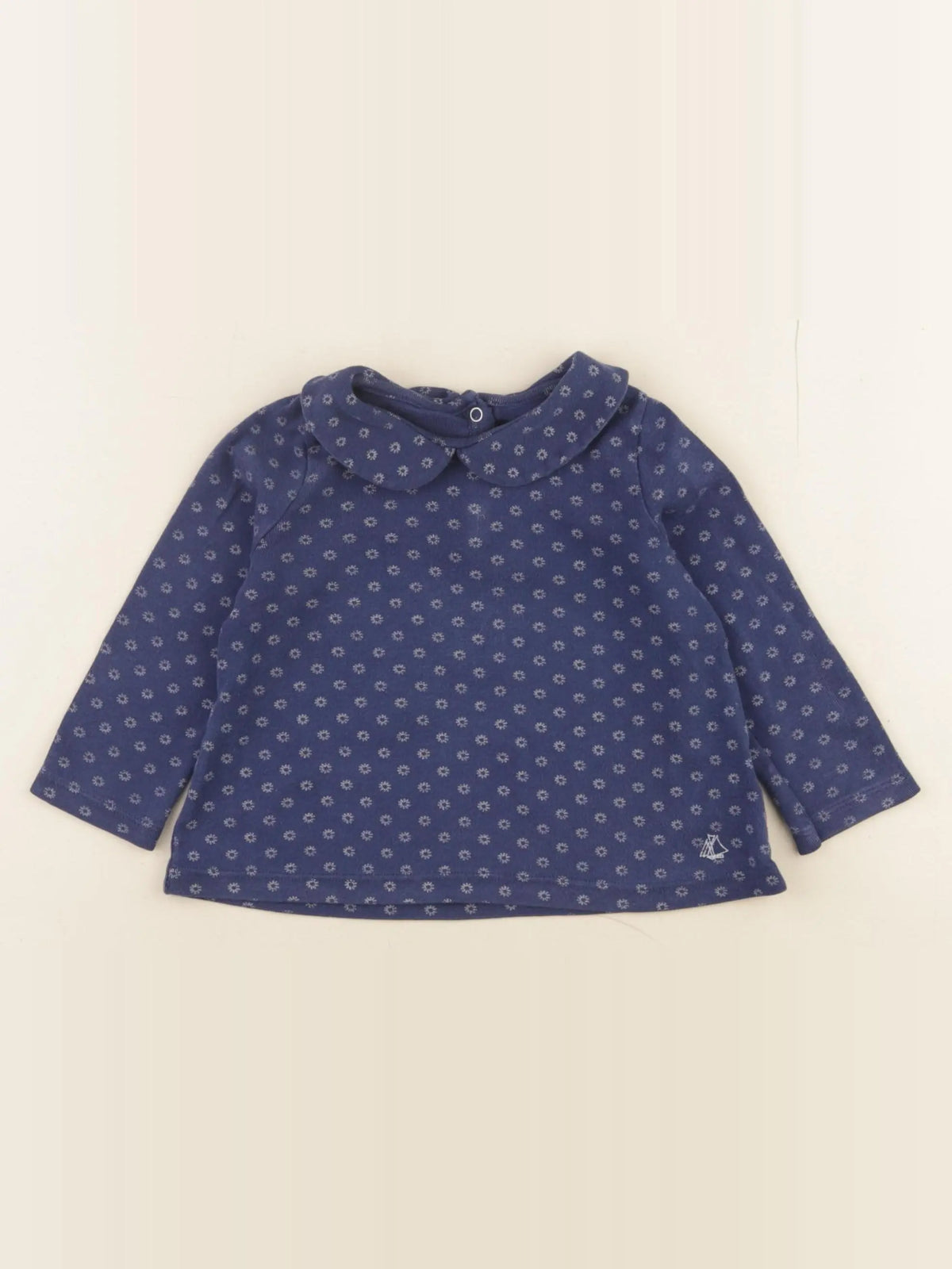 Petit Bateau - tee-shirt bleu - 18 mois