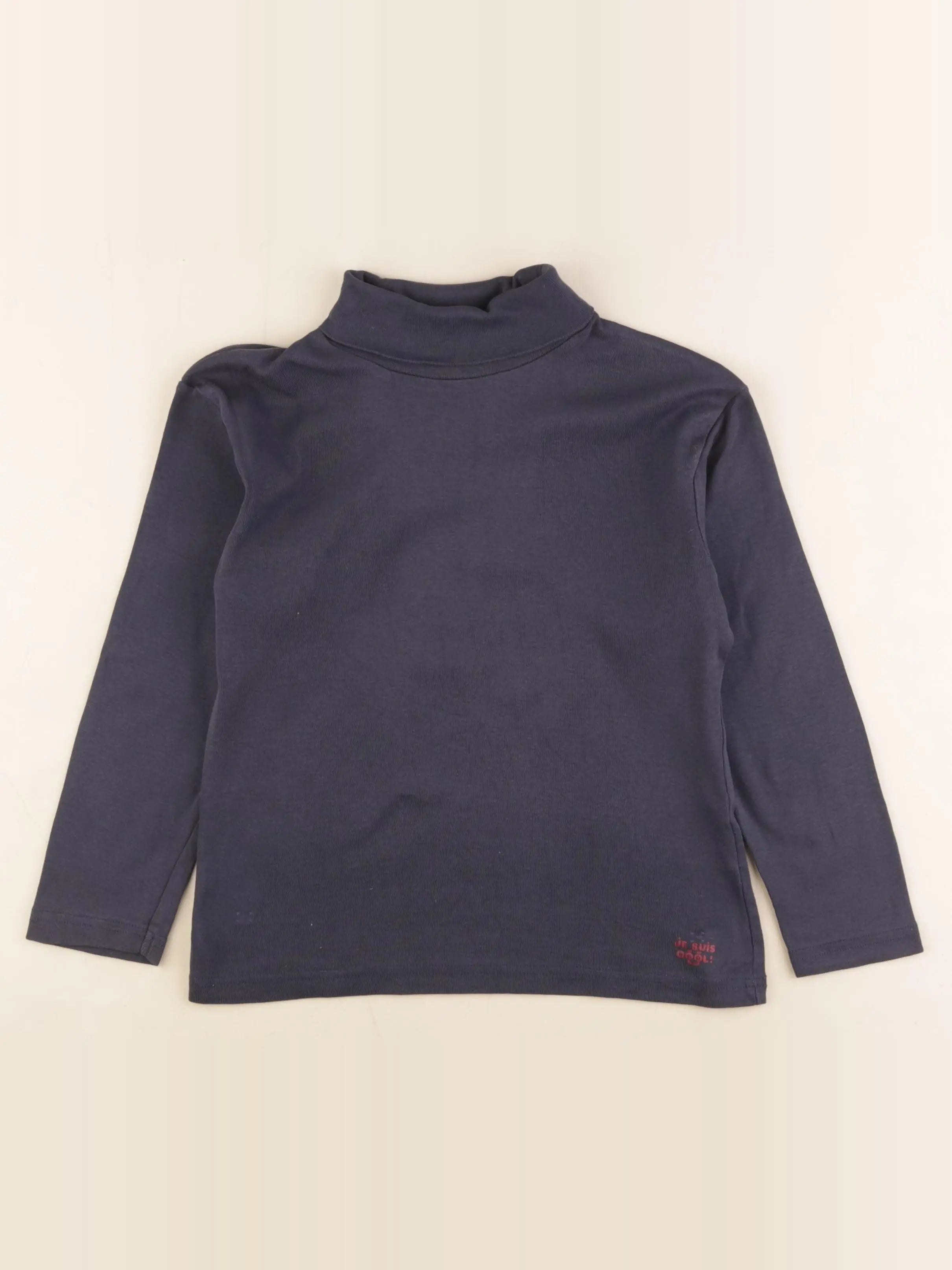 Vertbaudet - sous-pull bleu - 8 ans