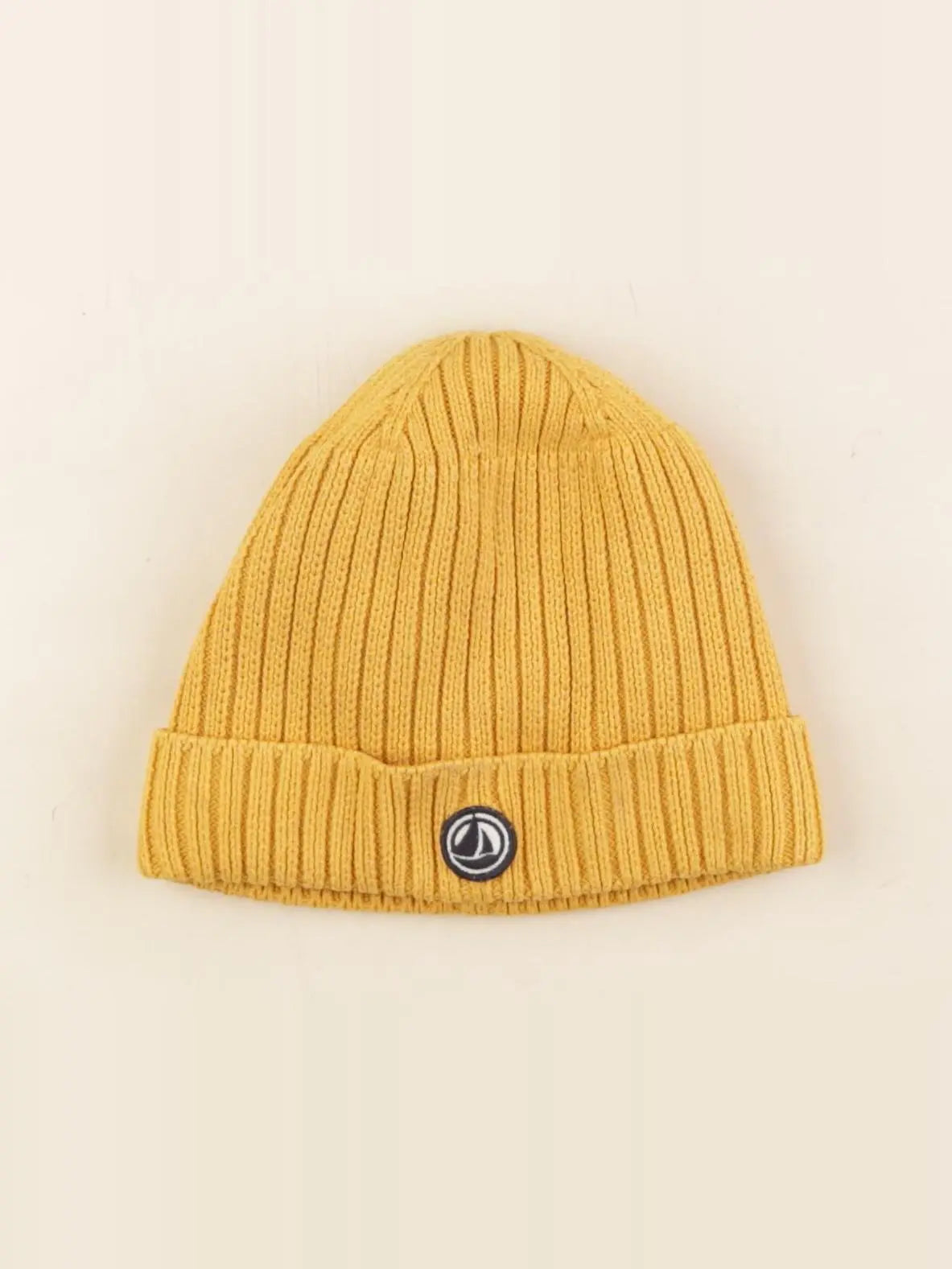 Petit Bateau - bonnet jaune - 6/8 ans