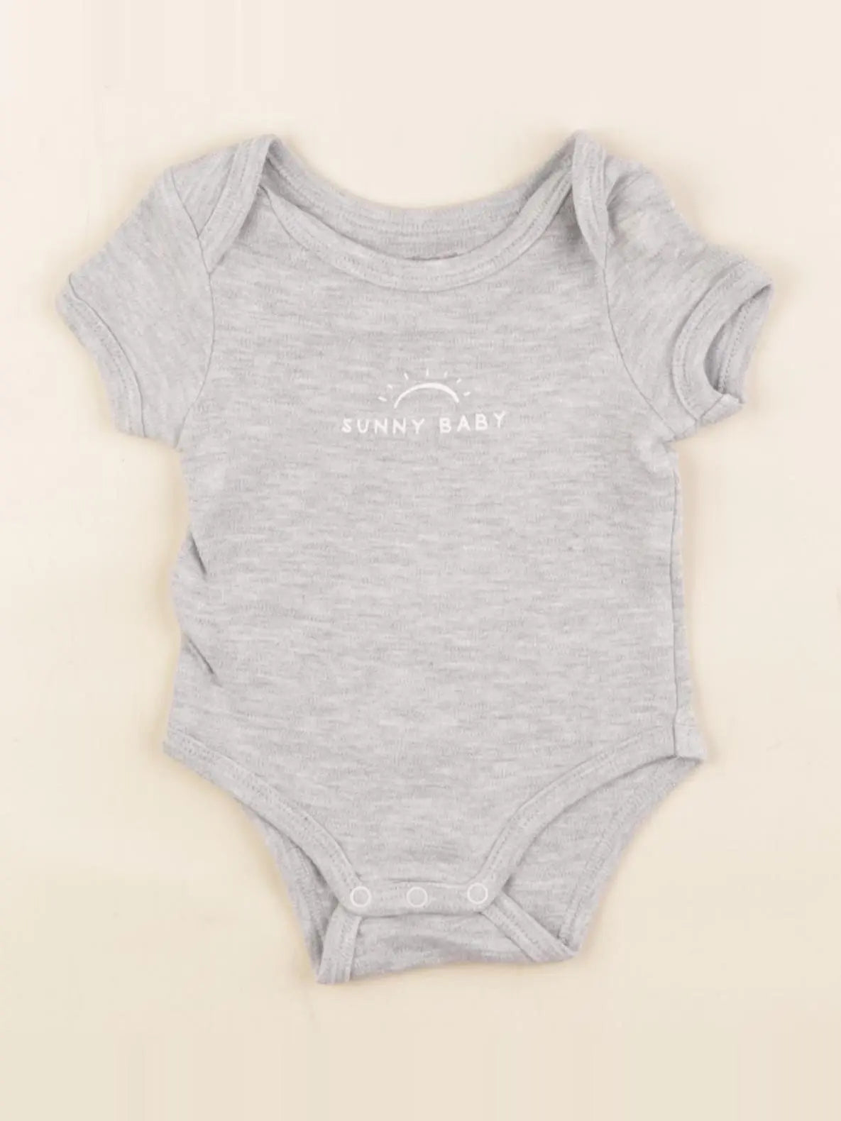 Vertbaudet - body gris - 1 mois