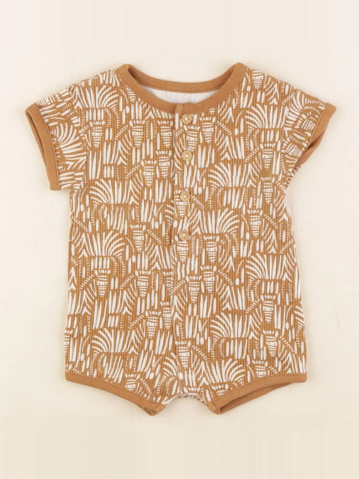 Vertbaudet - combinaison marron - 3 mois