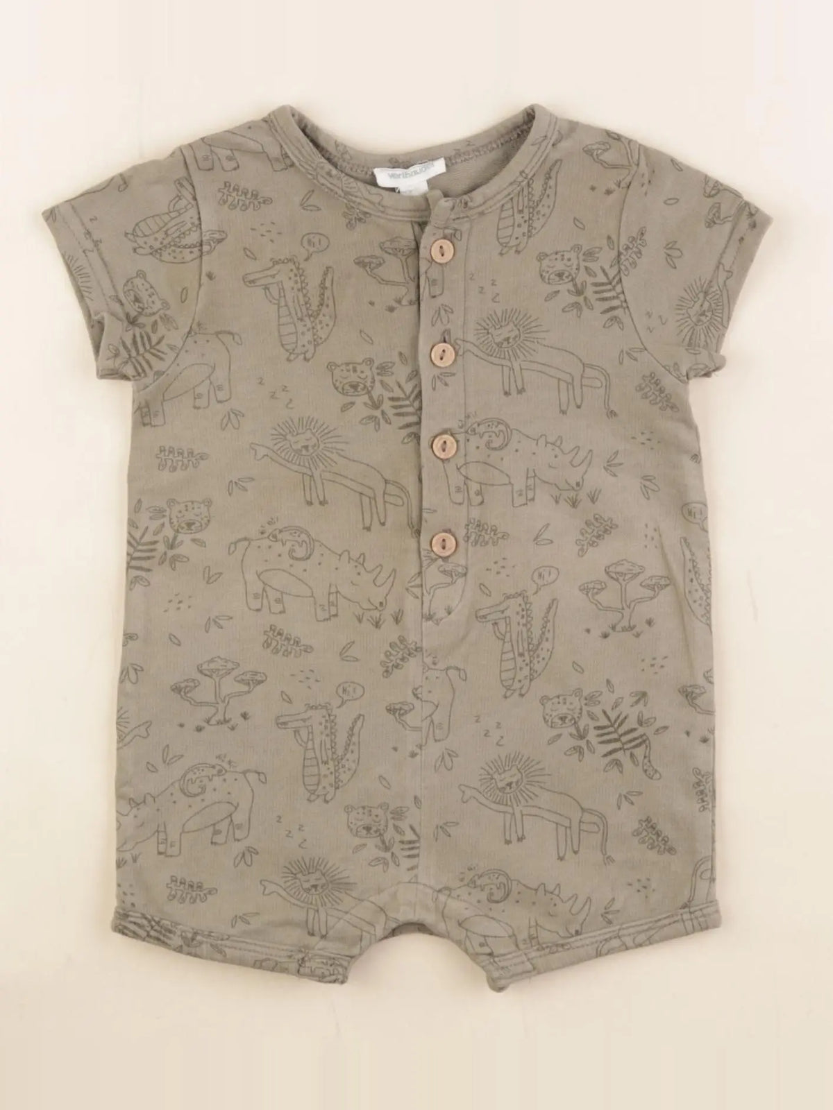 Vertbaudet - combinaison vert - 3 mois