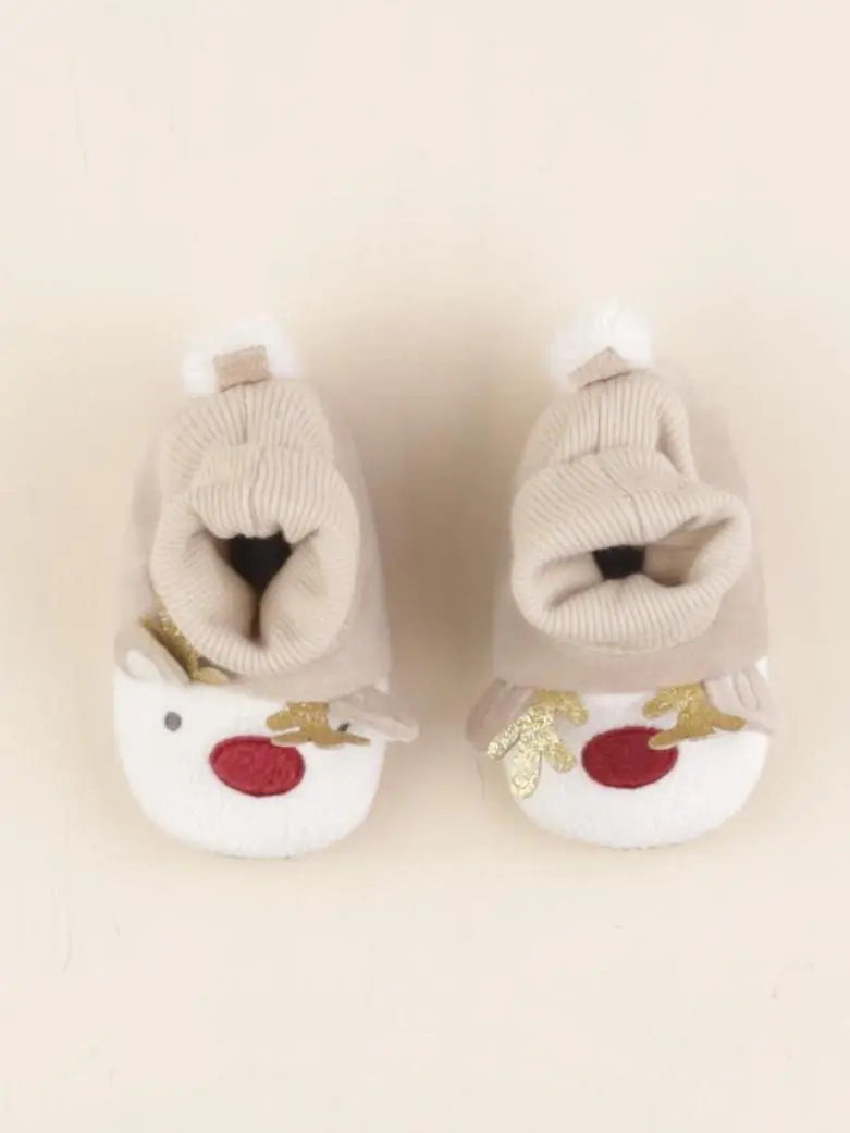 Vertbaudet - chaussons beige - pointure 18