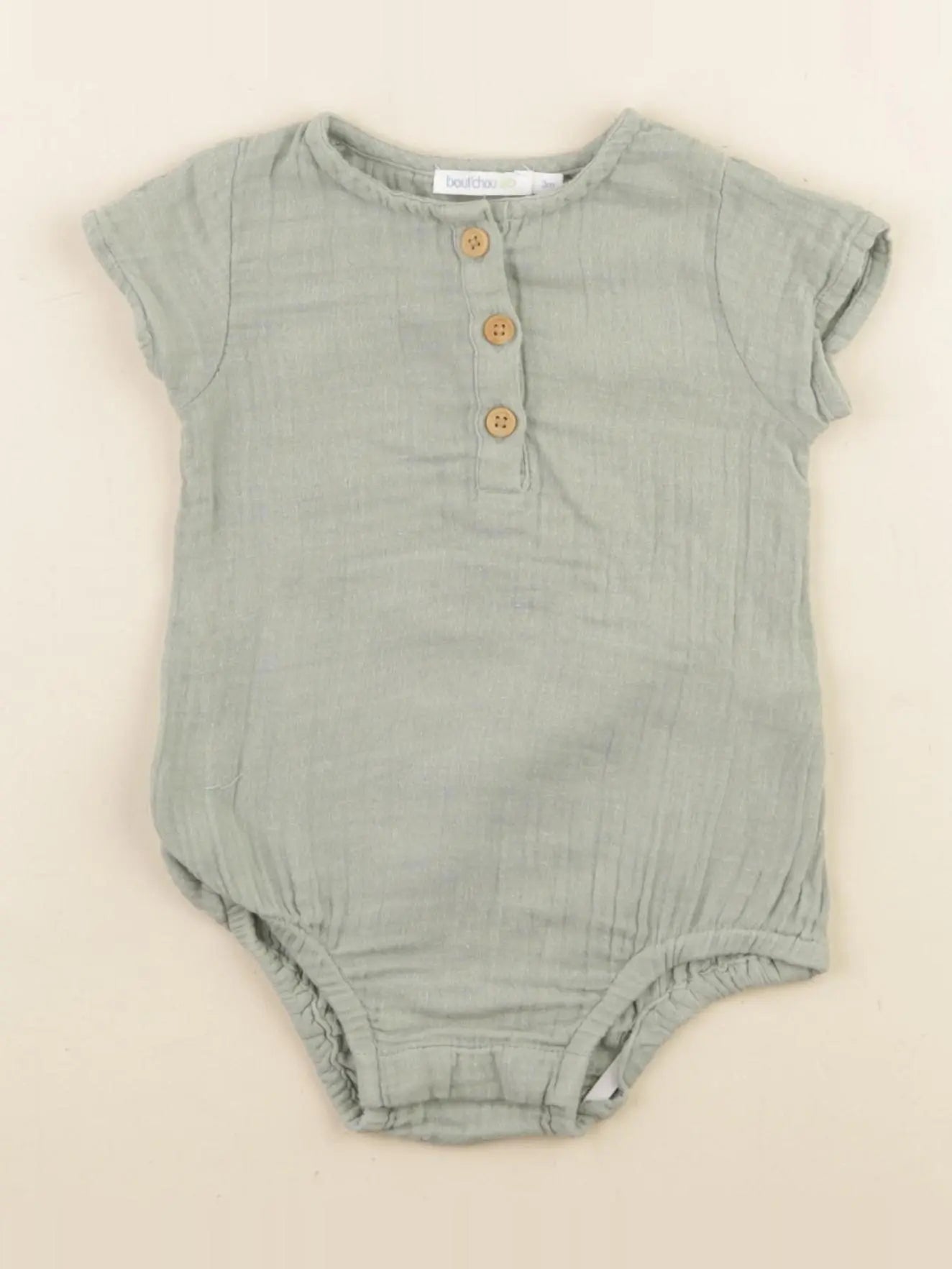 Boutchou - body vert - 3 mois
