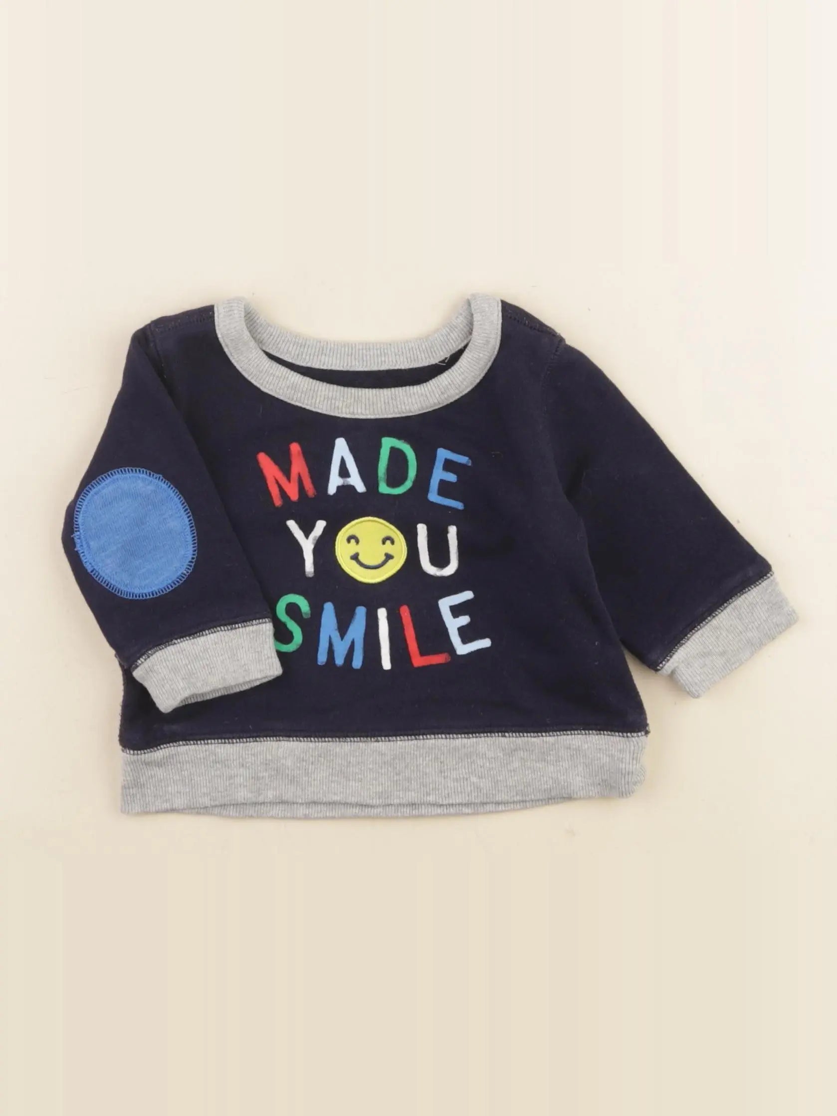 GAP - tee-shirt bleu, gris - 3/6 mois