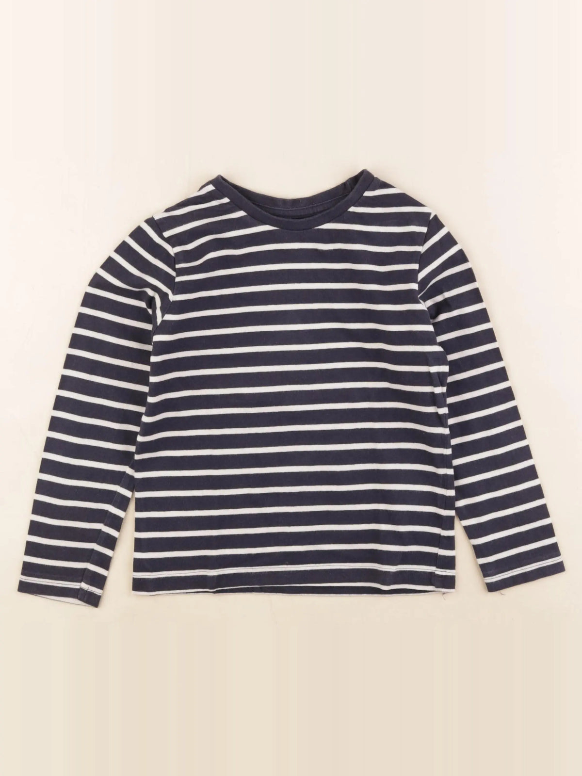 Vertbaudet - tee-shirt bleu, blanc - 5 ans