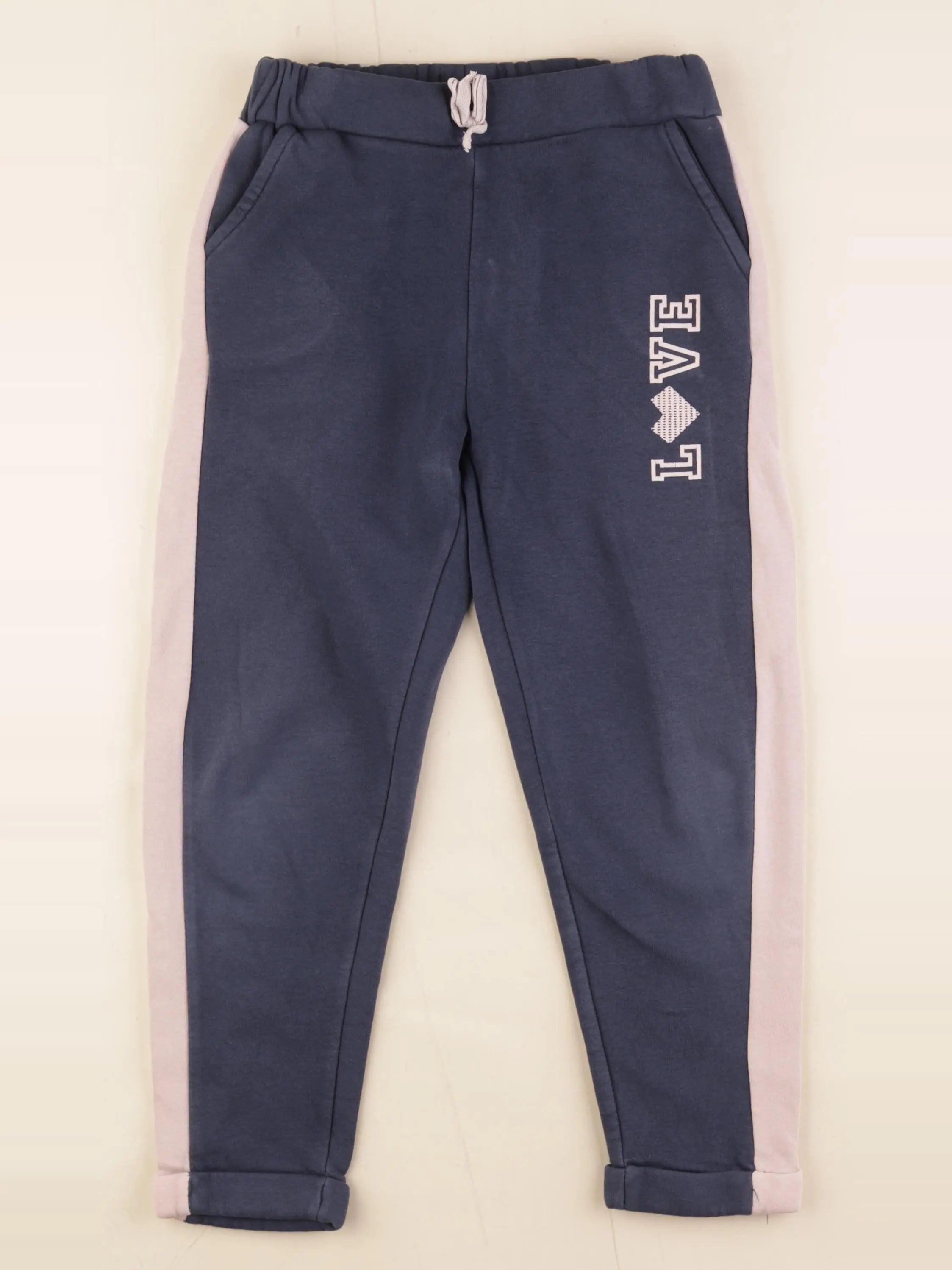 Vertbaudet - jogging bleu, rose - 8 ans