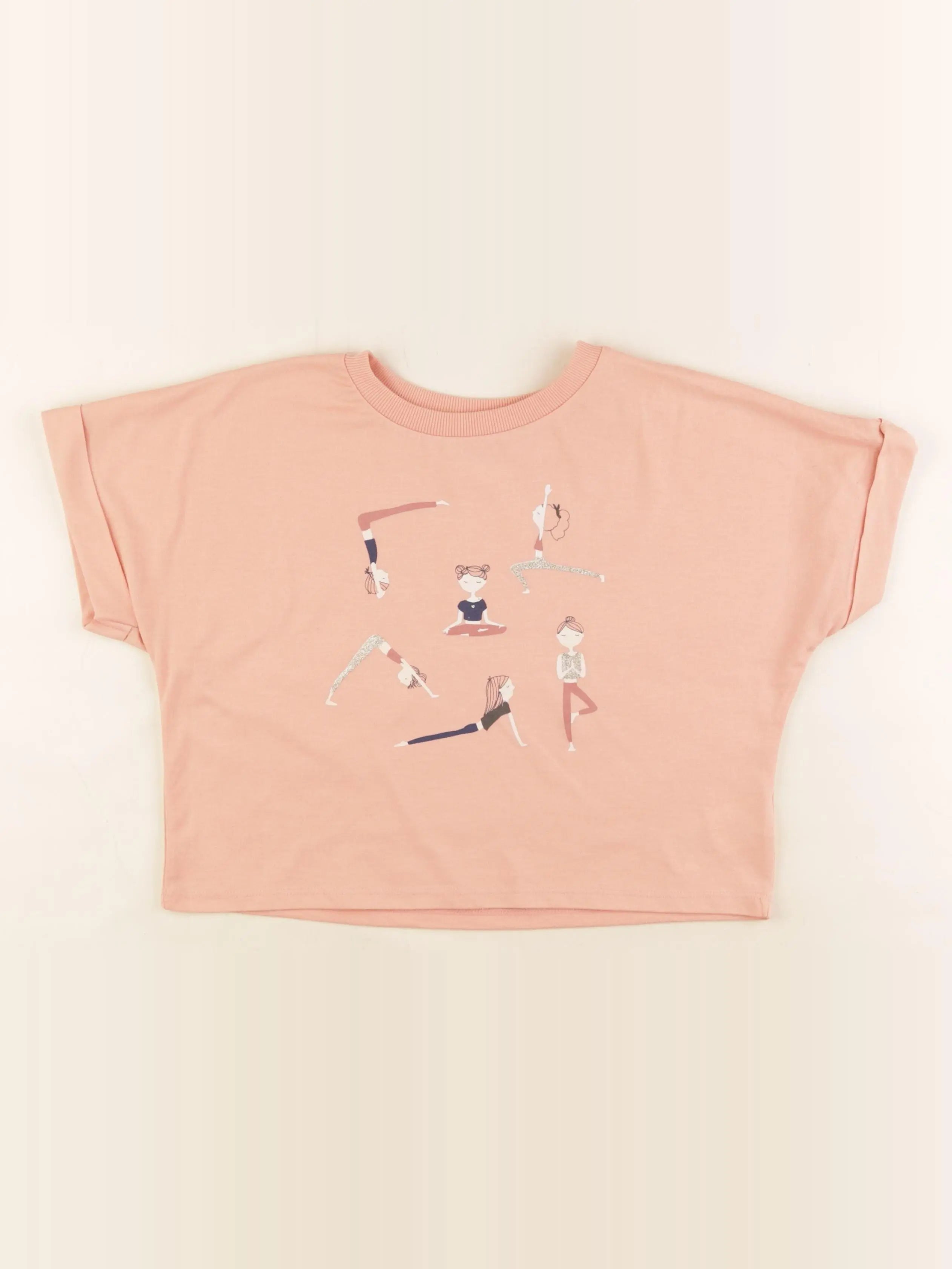 Vertbaudet - tee-shirt orange - 8 ans