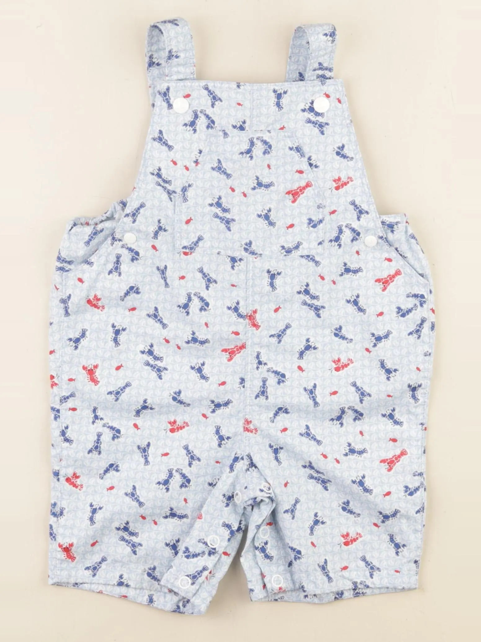 Petit Bateau - salopette bleu - 18 mois