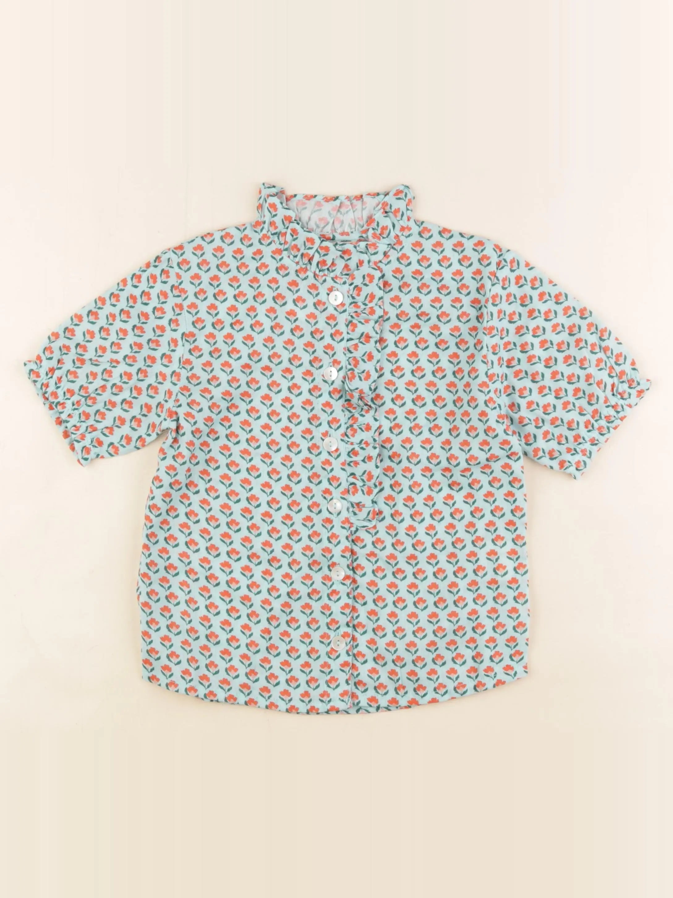 Lililotte - blouse bleu - 6 ans