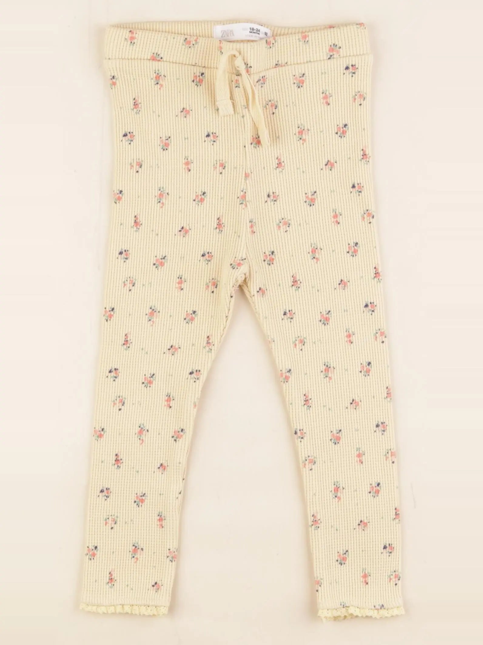 Zara - legging jaune - 18/24 mois