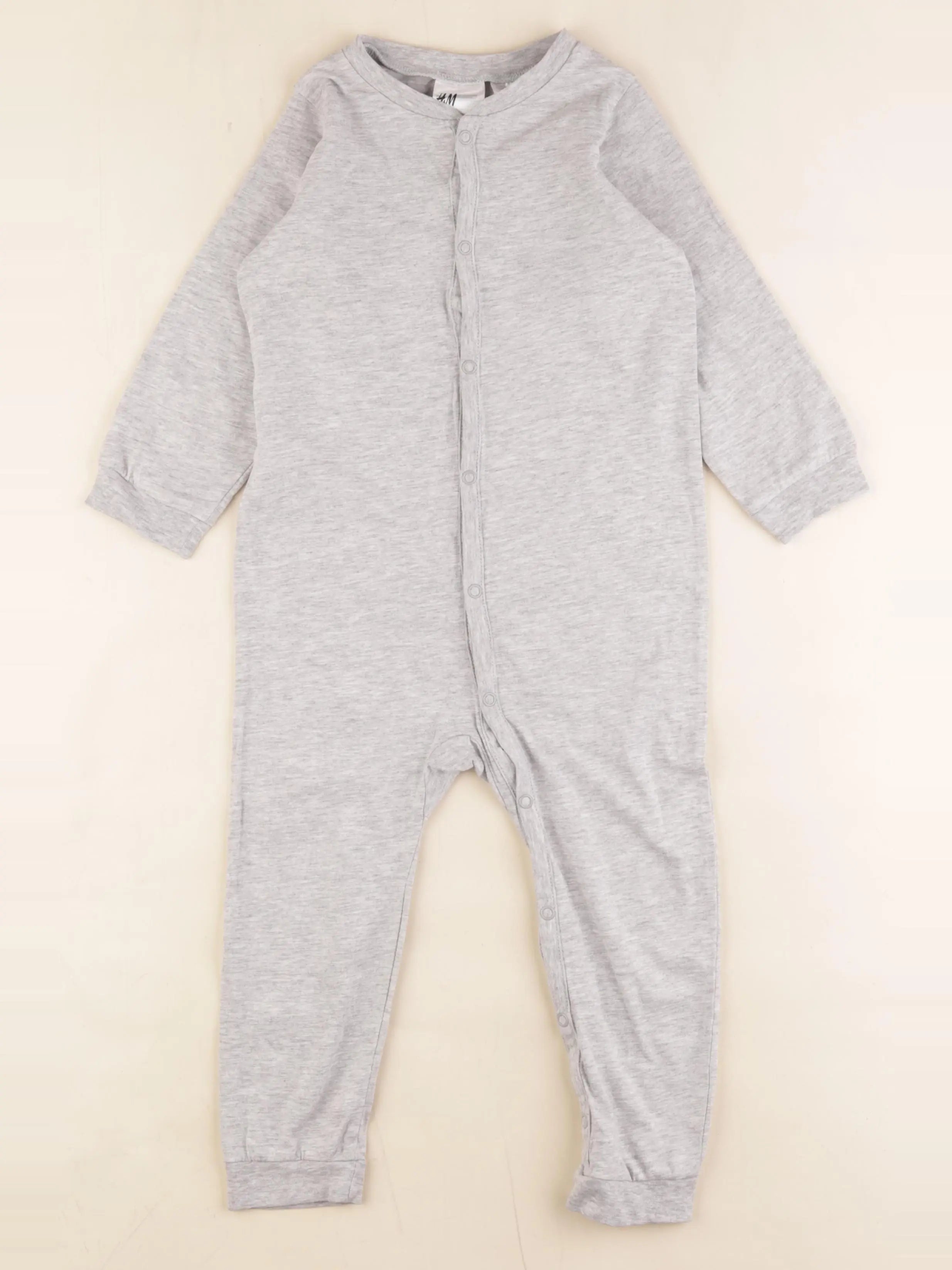 H&M - pyjama coton gris - 18/24 mois