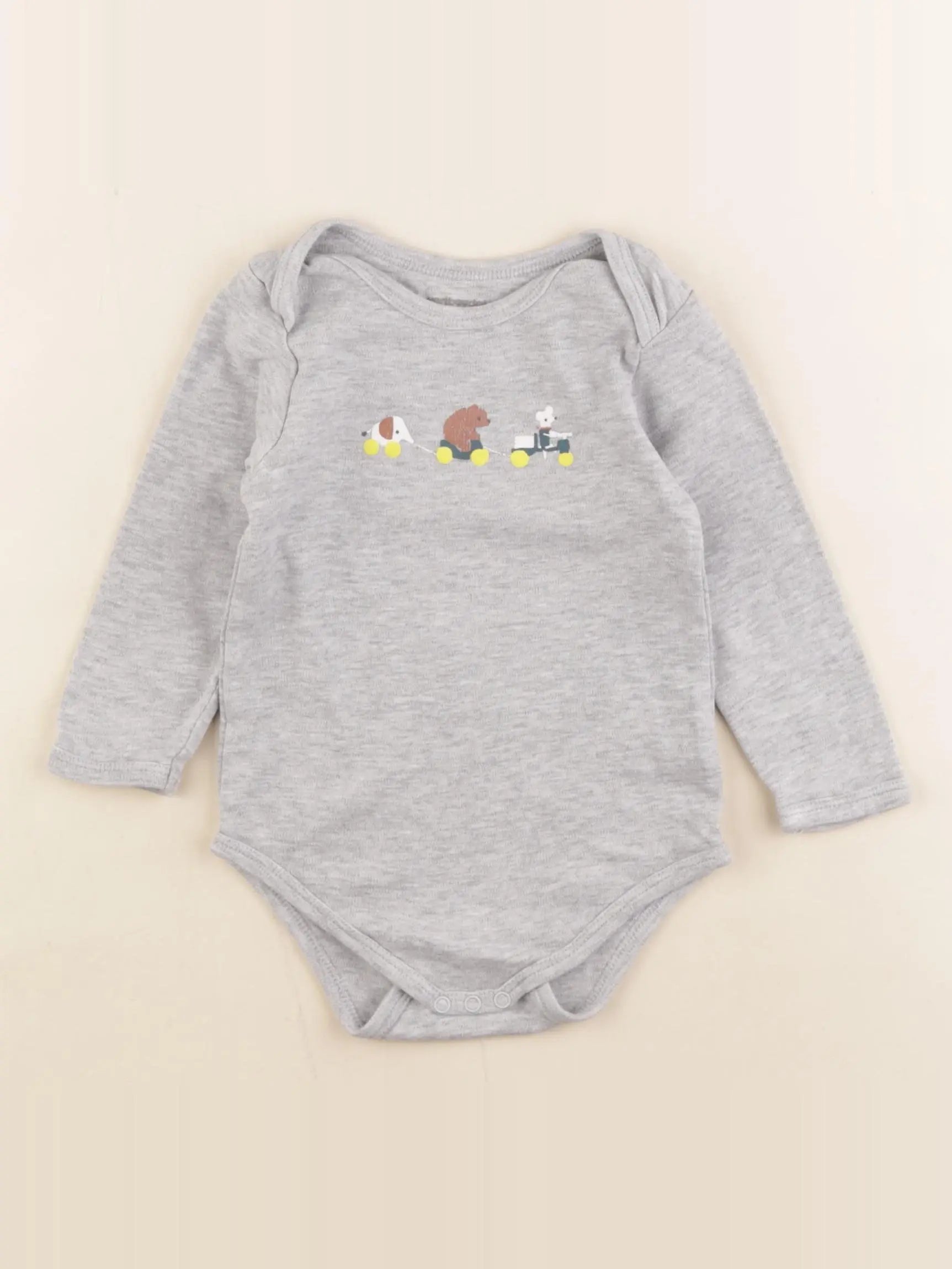Vertbaudet - body gris - 24 mois