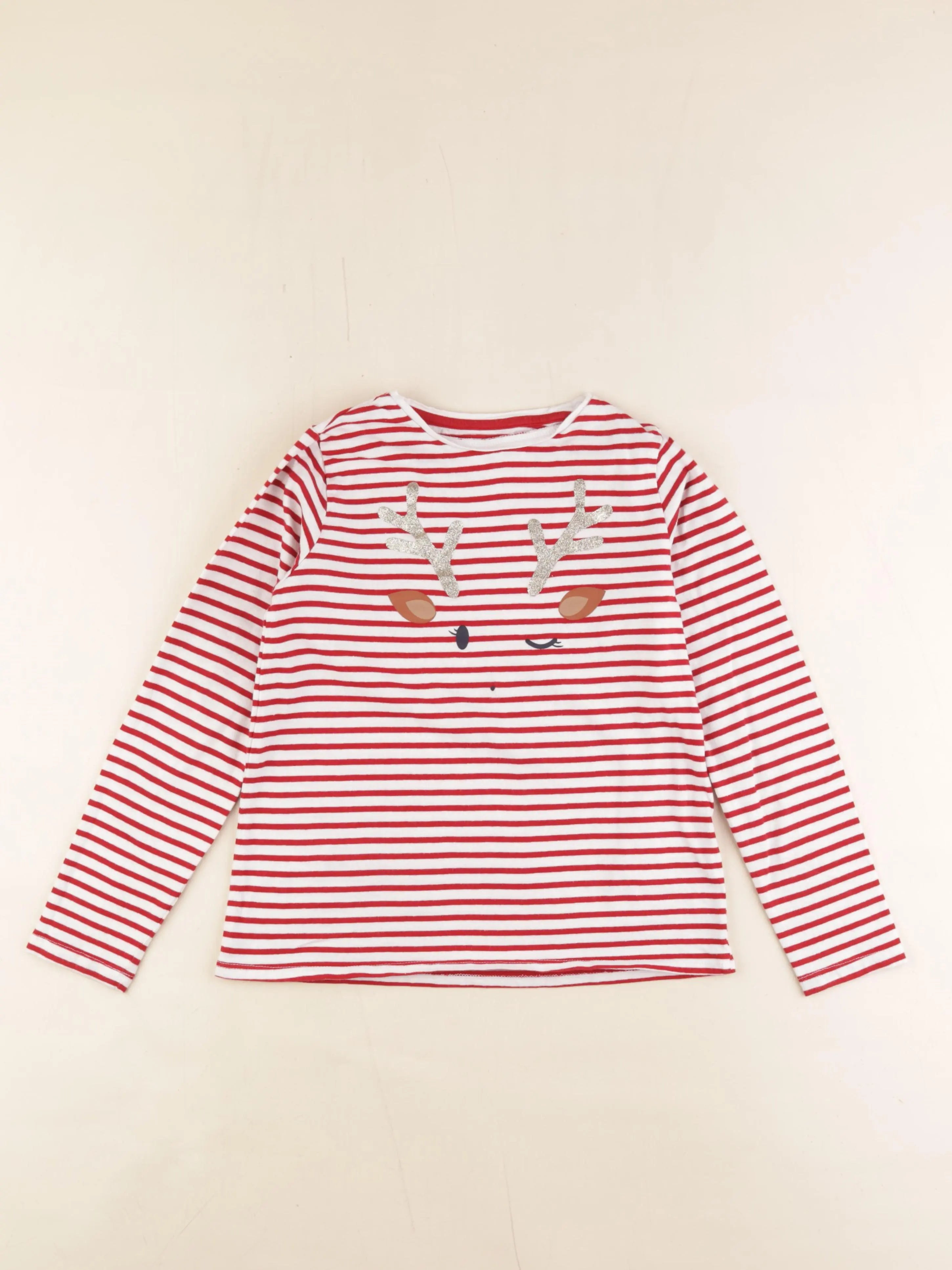Vertbaudet - tee-shirt rouge - 10 ans