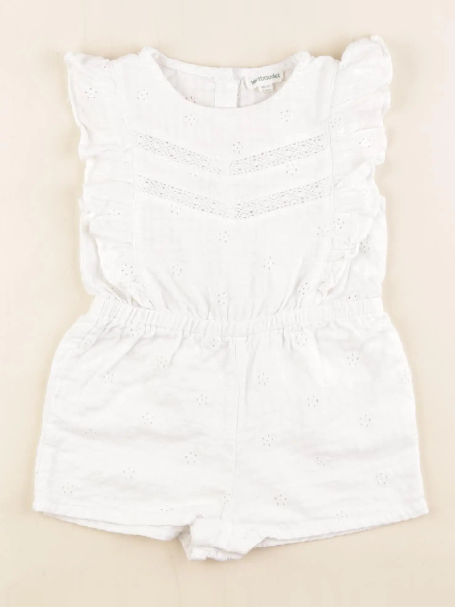 Vertbaudet - combinaison blanc - 2 ans