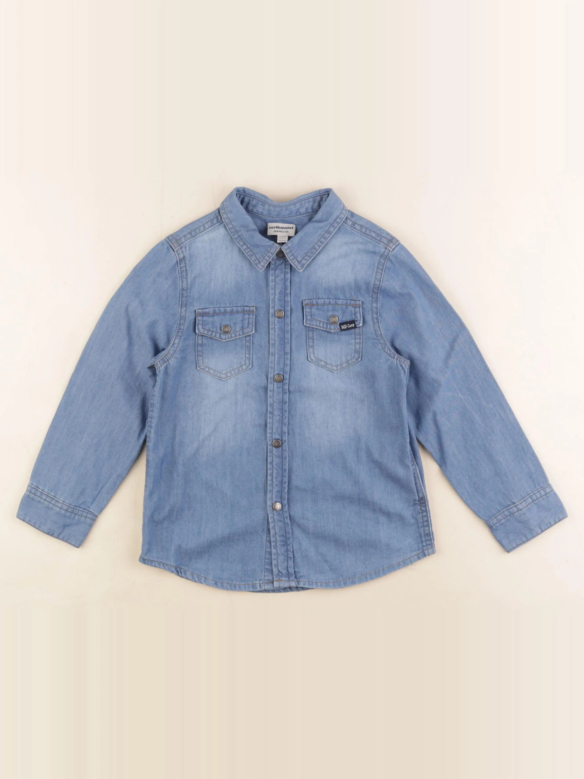 Vertbaudet - chemise bleu - 5 ans