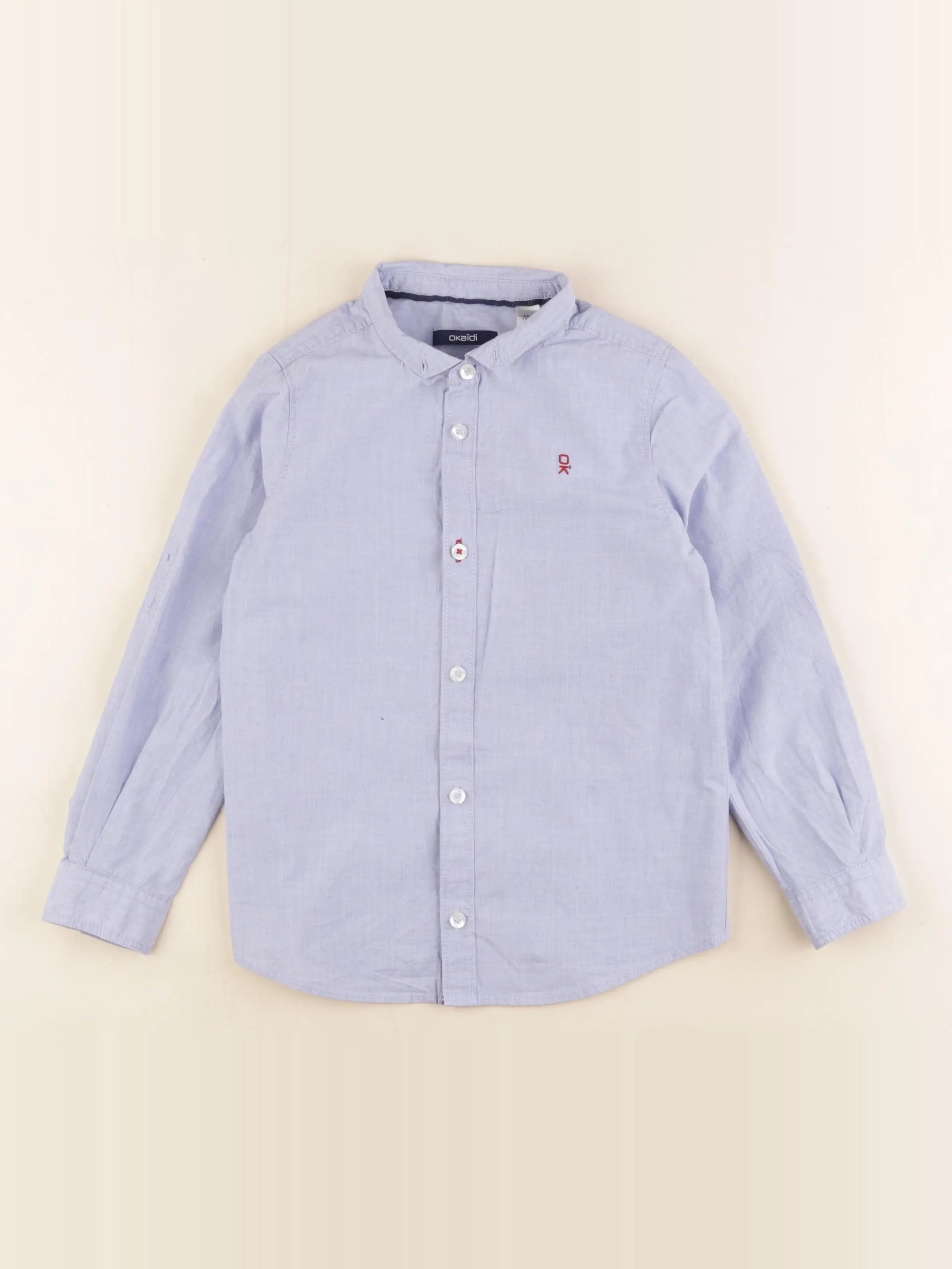 Okaidi - chemise bleu - 5 ans