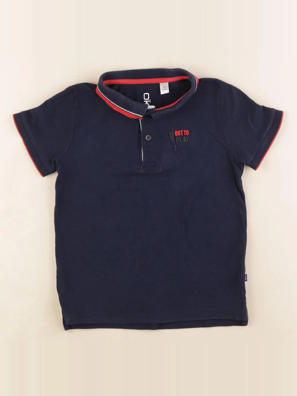 Okaidi - polo bleu - 5 ans