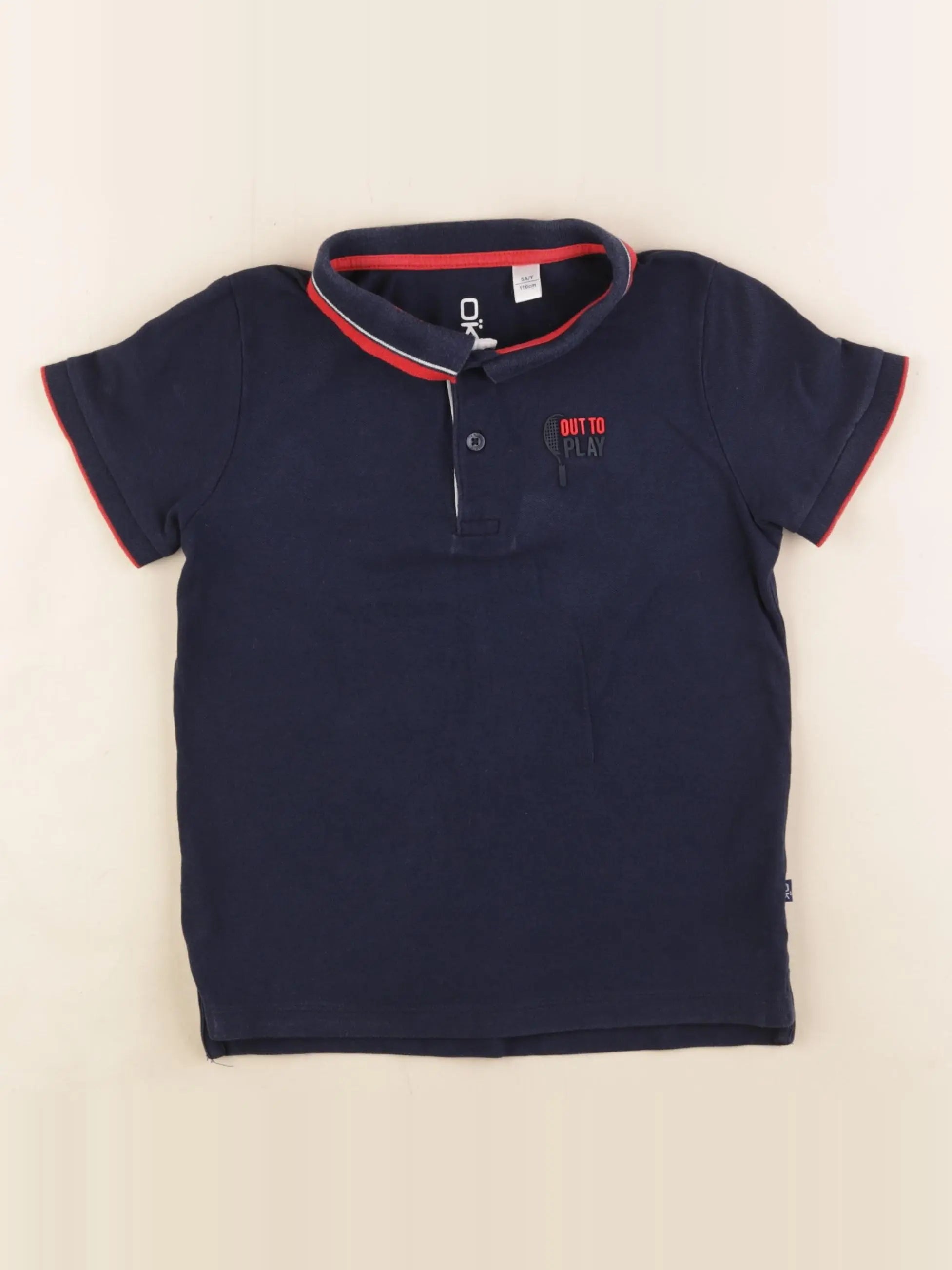 Okaidi - polo bleu - 5 ans