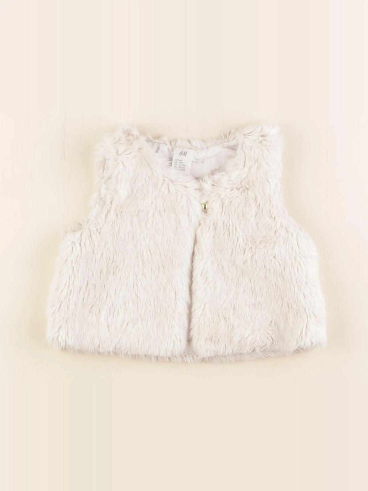 H&M - gilet blanc - 12/18 mois
