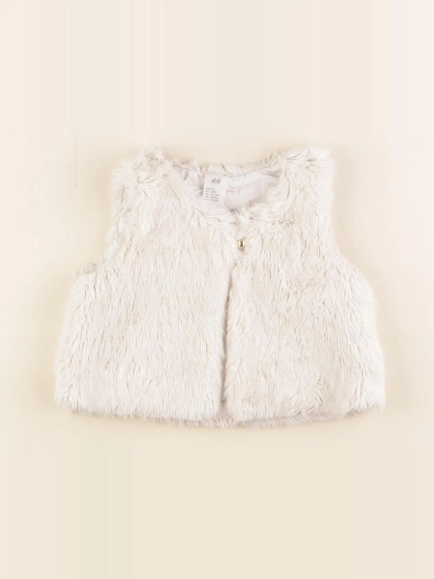 H&M - gilet blanc - 12/18 mois