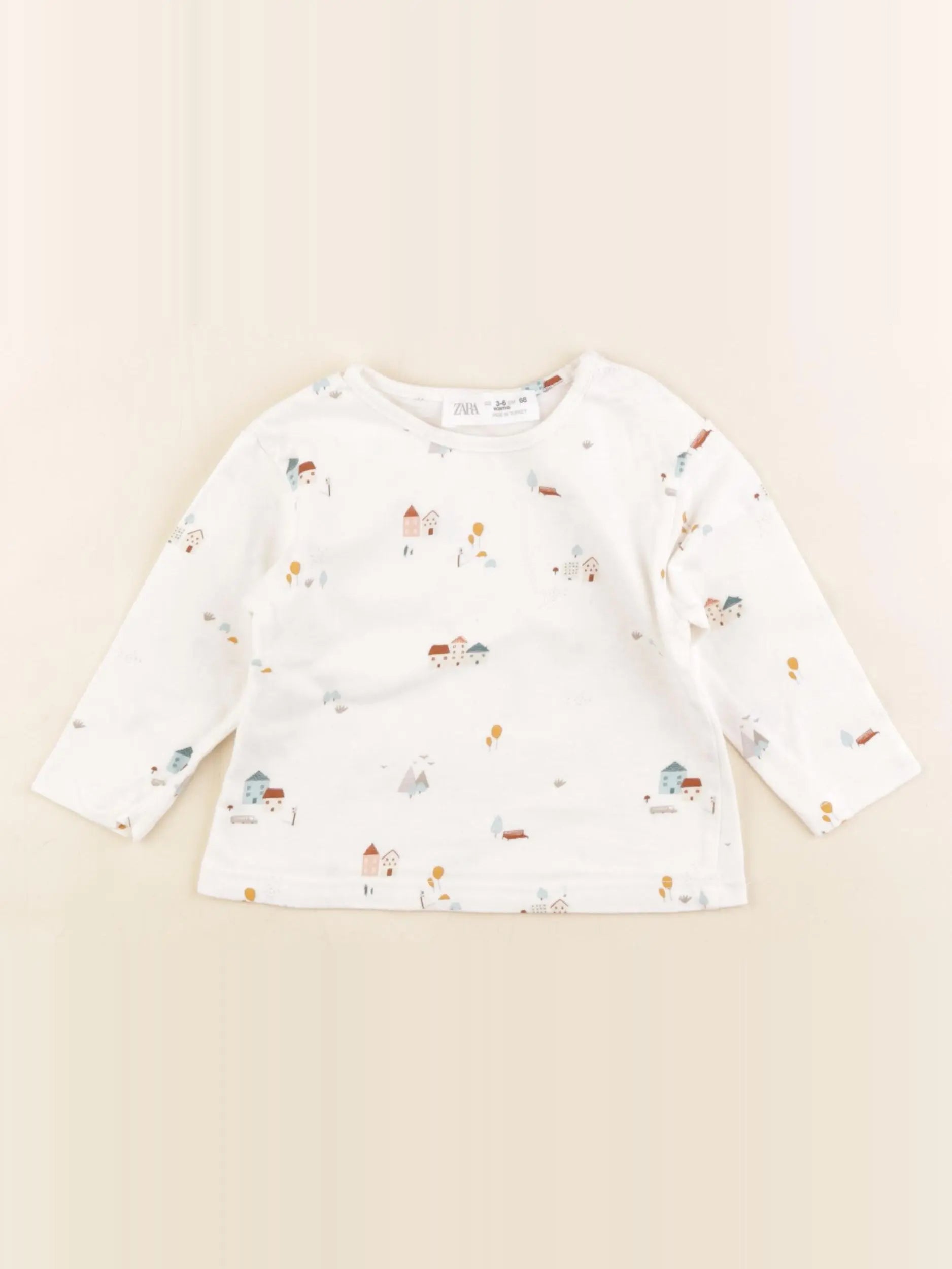 Zara - tee-shirt multicolore - 3/6 mois