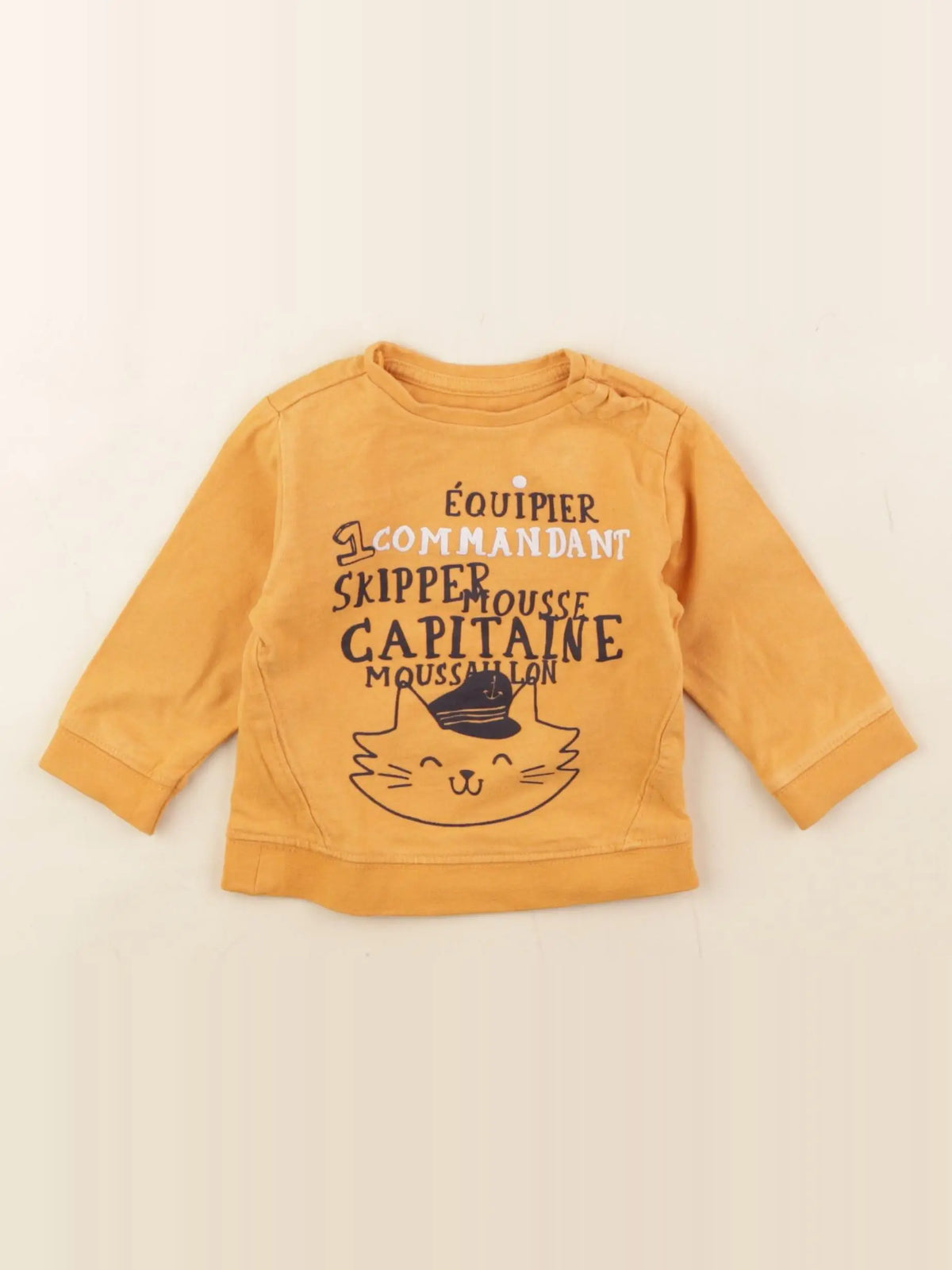 Vertbaudet - tee-shirt orange - 6 mois