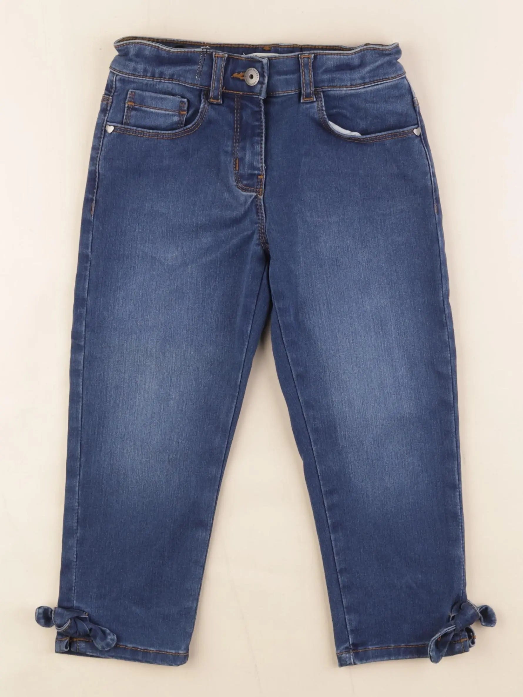 Vertbaudet - pantacourt bleu - 7 ans