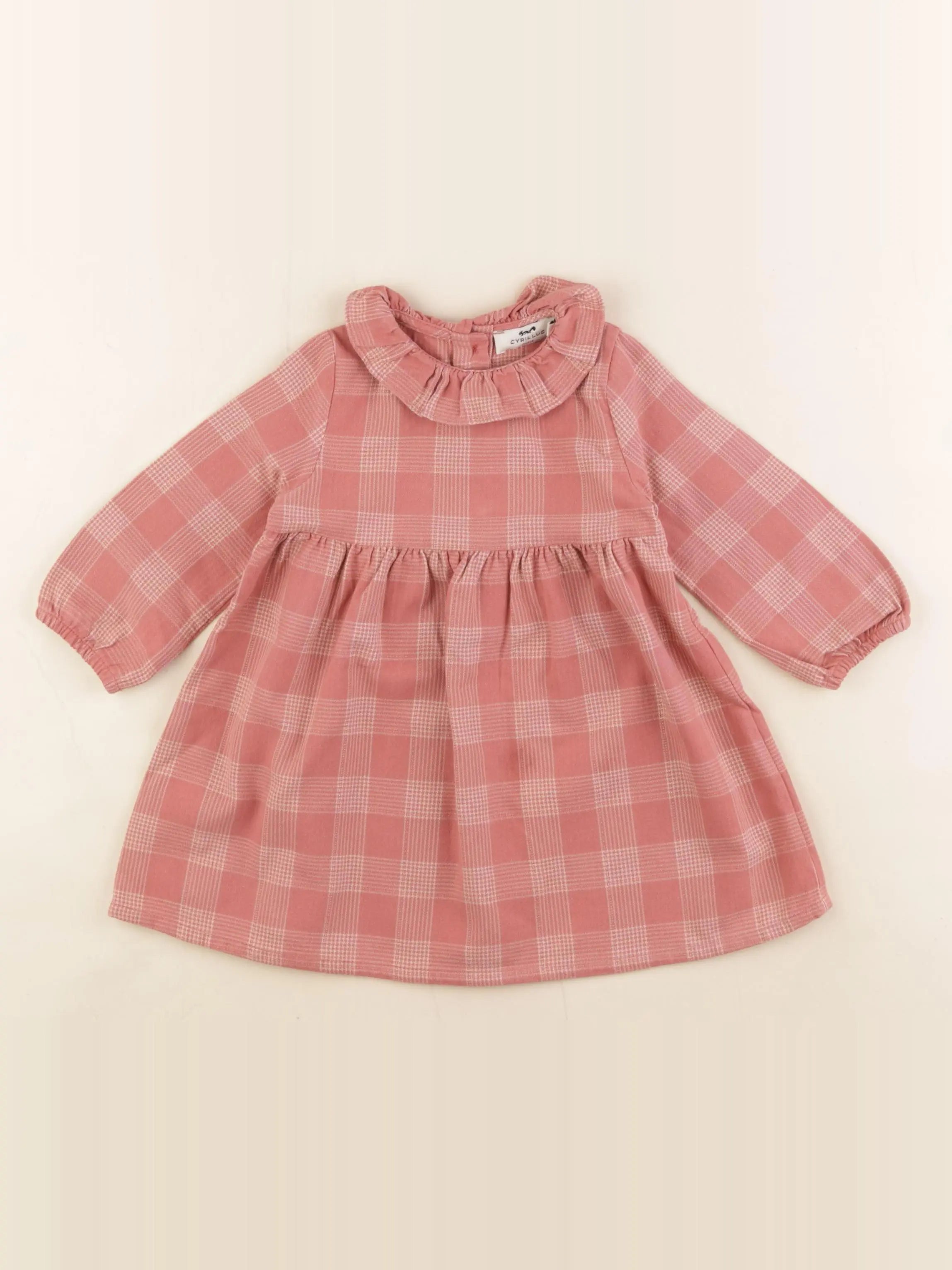 Cyrillus - robe rose - 9 mois