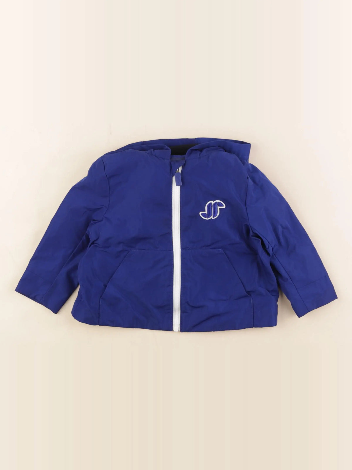 Jacadi - veste doublé bleu - 12 mois