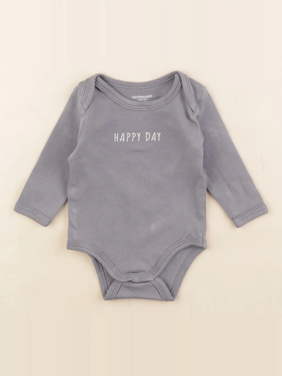 Vertbaudet - body bleu - 3 mois