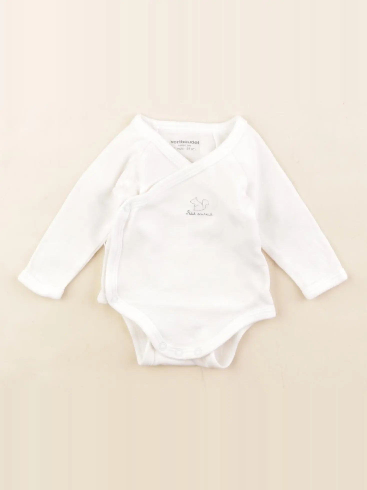 Vertbaudet - body blanc - 1 mois
