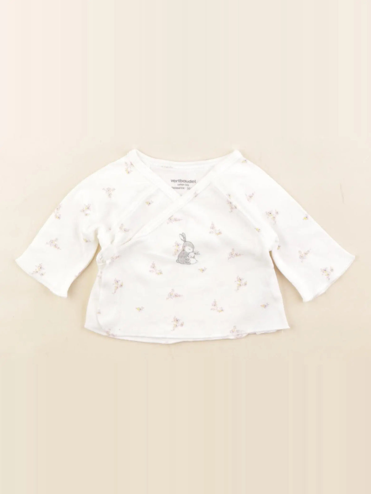 Vertbaudet - tee-shirt blanc - 0 mois