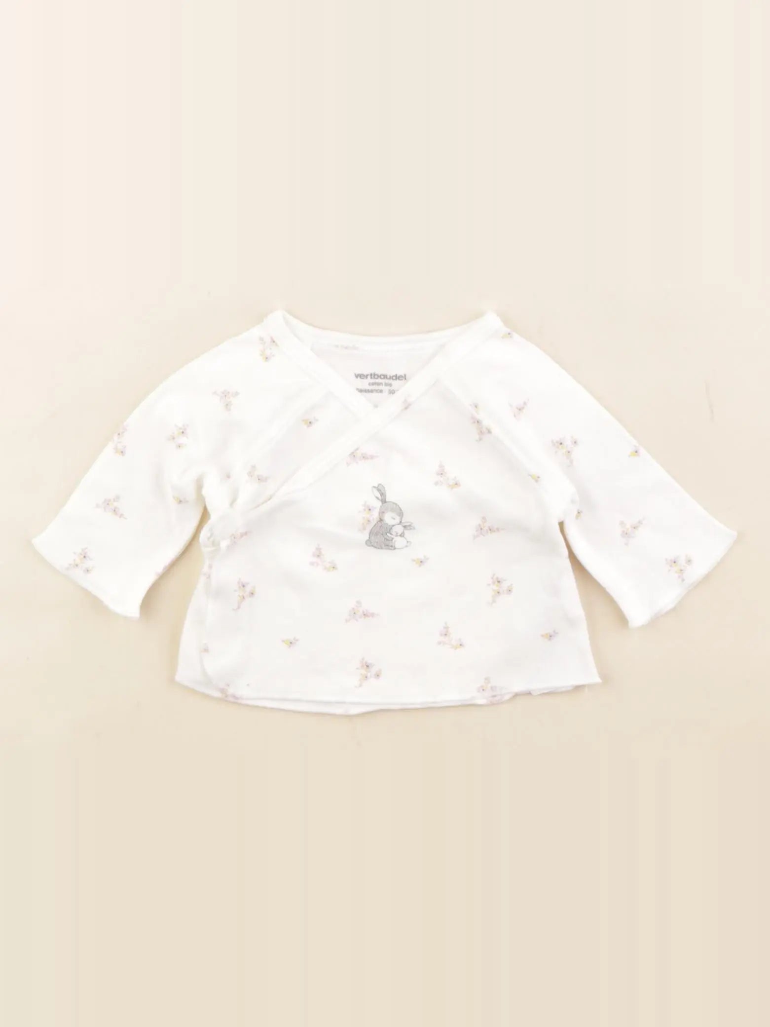 Vertbaudet - tee-shirt blanc - 0 mois