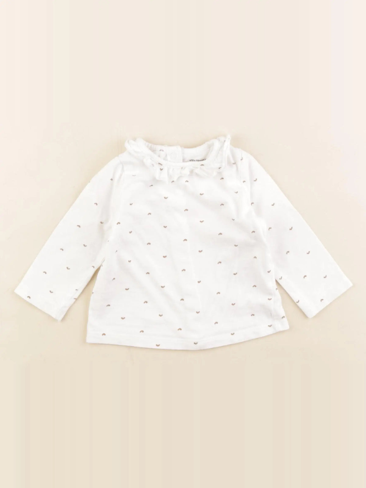 Vertbaudet - tee-shirt blanc - 6 mois