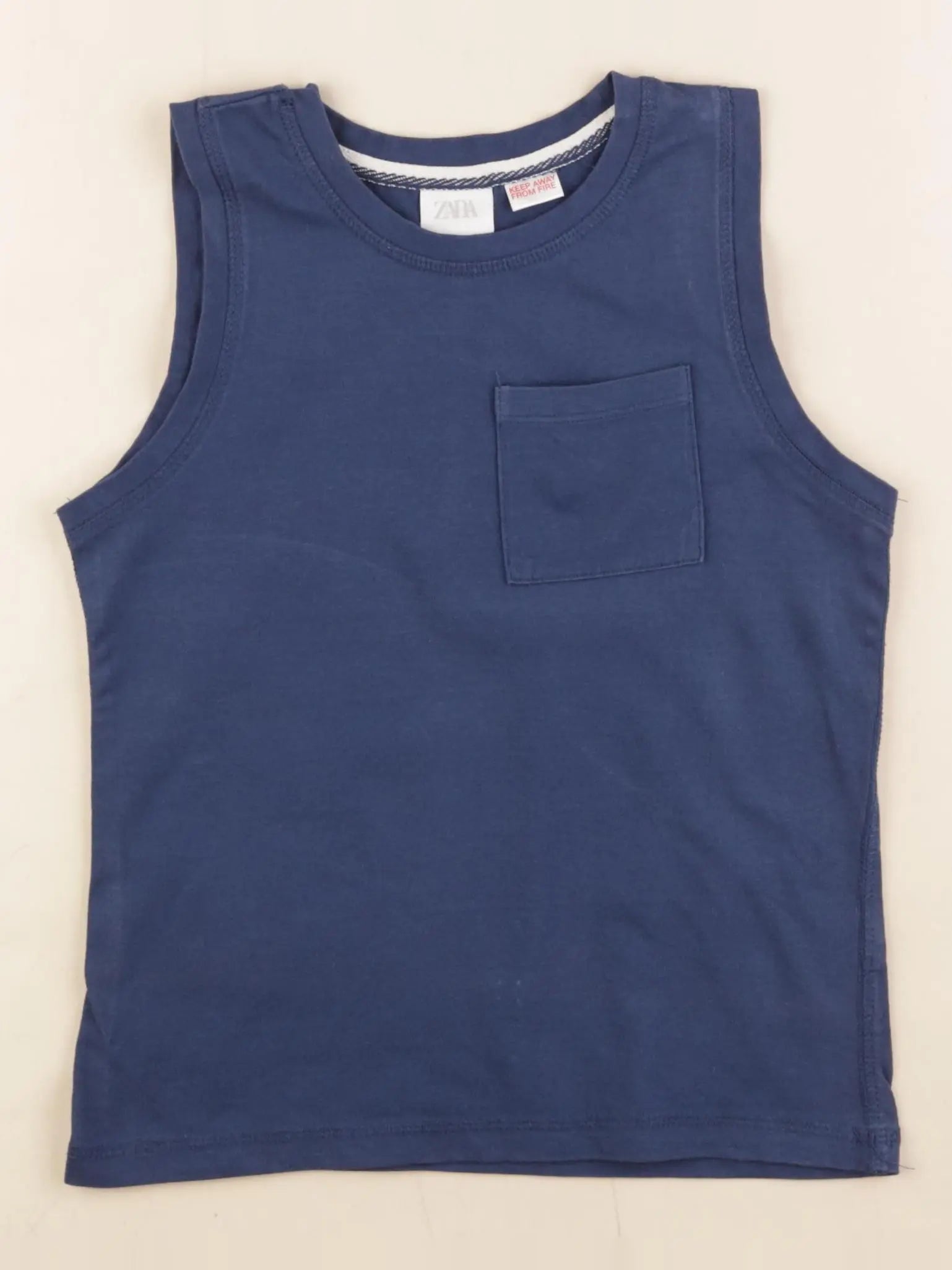 Zara - débardeur bleu - 4/5 ans